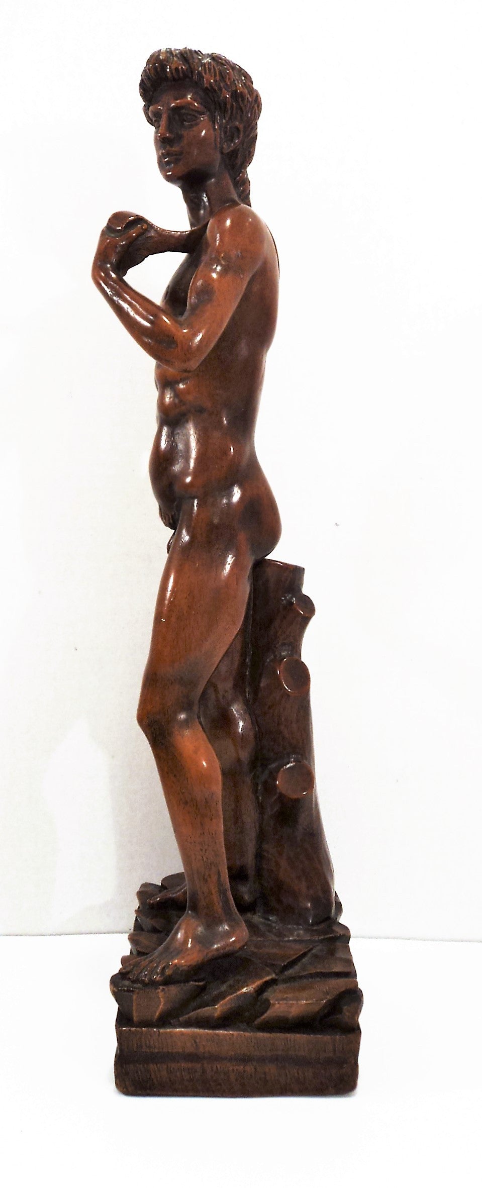 Wooden Male Nude Sculpture