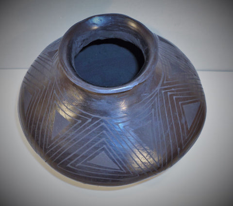 Vintage Blackware Pottery Jar