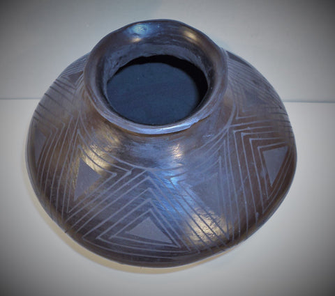 Vintage Blackware Pottery Jar