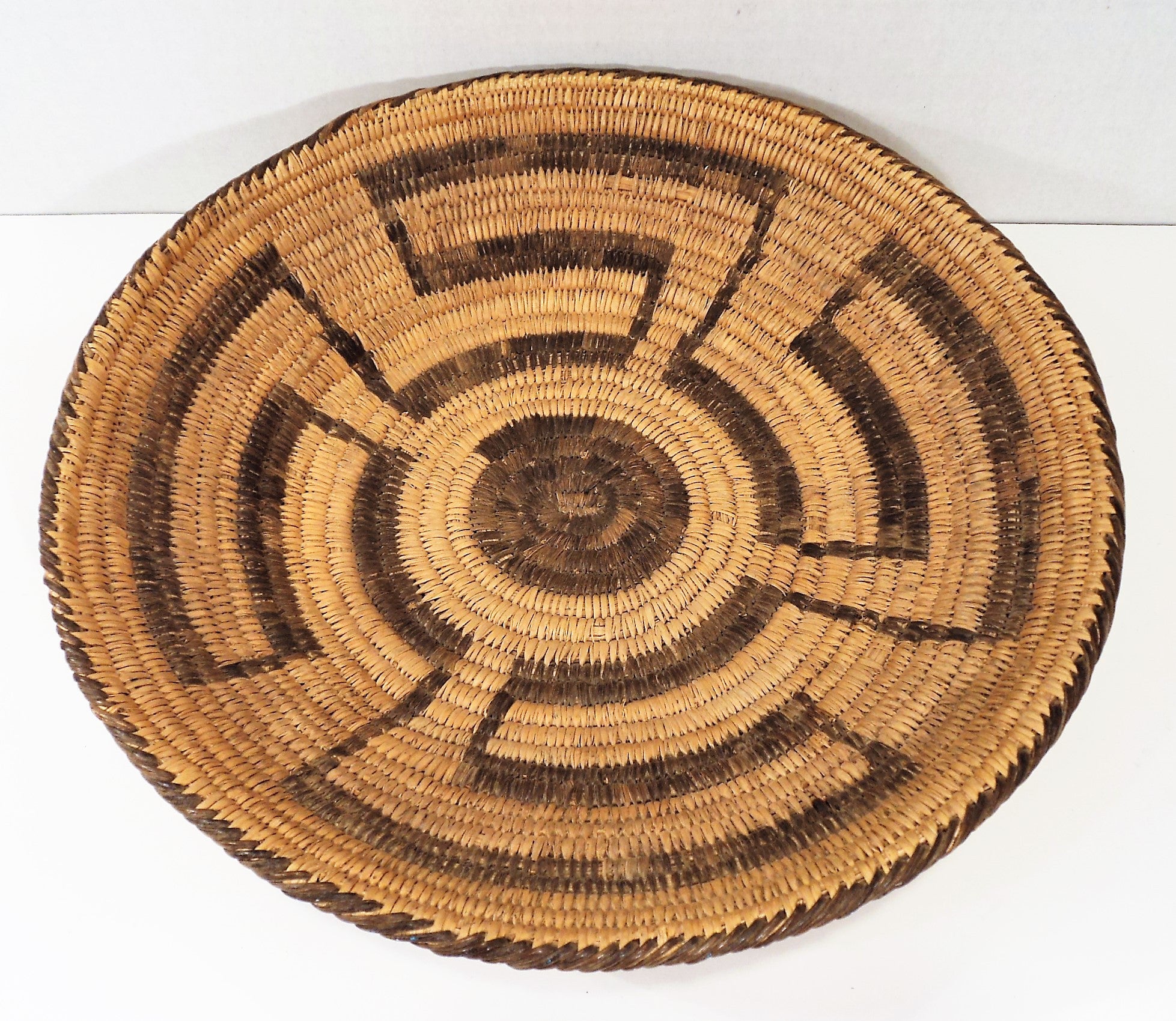 Pima Tray Basket with Four Winds Pattern 1915-1920
