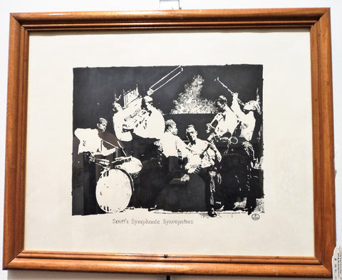 Jazz Study Ink Drawing 