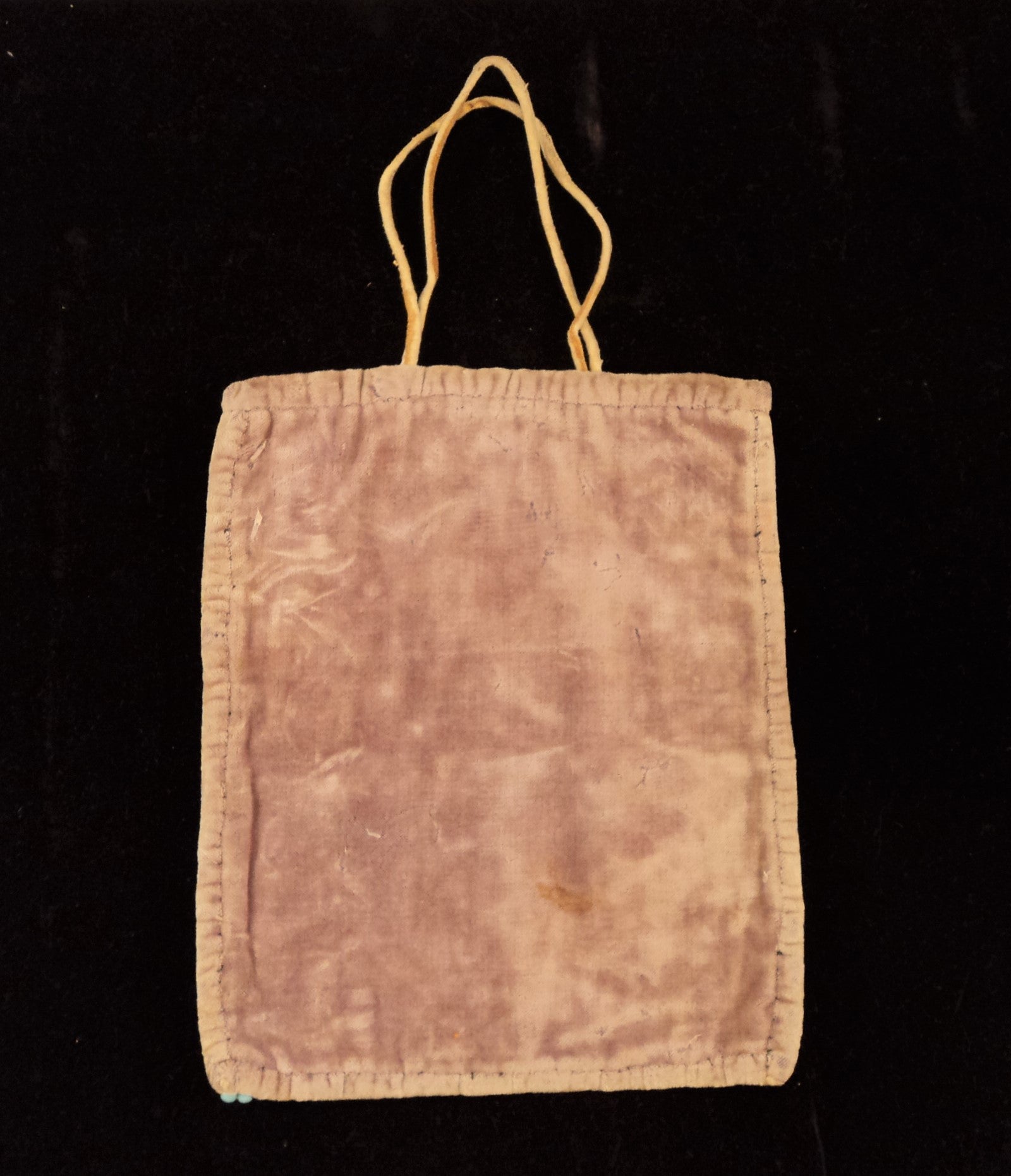 Native American Plains Indian Beaded Velvet Bag with Flowers
