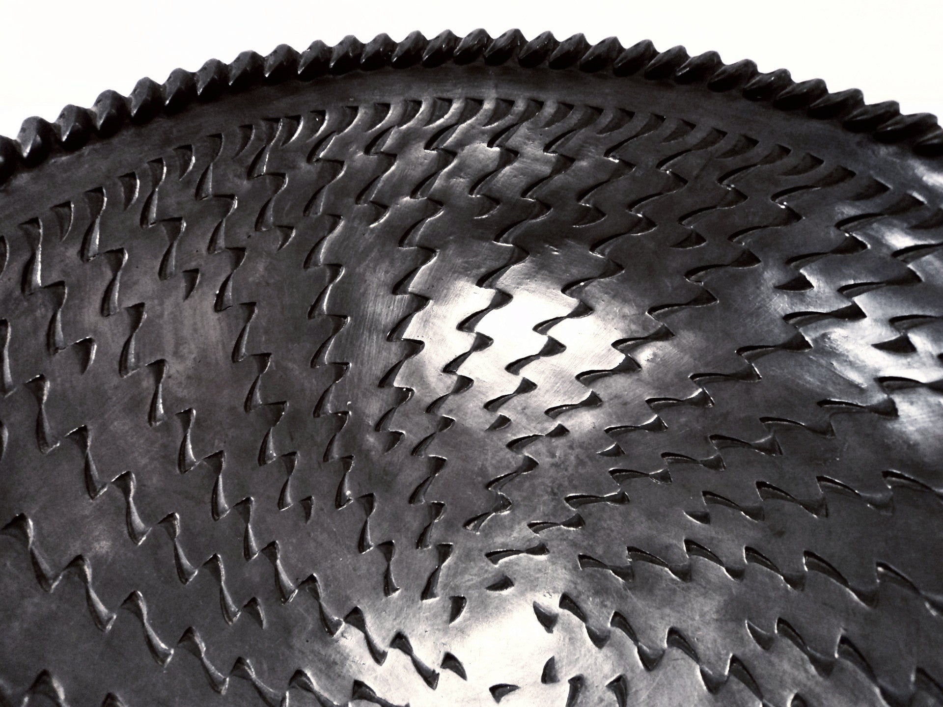 Mata Ortiz Blackware Pottery Bowl