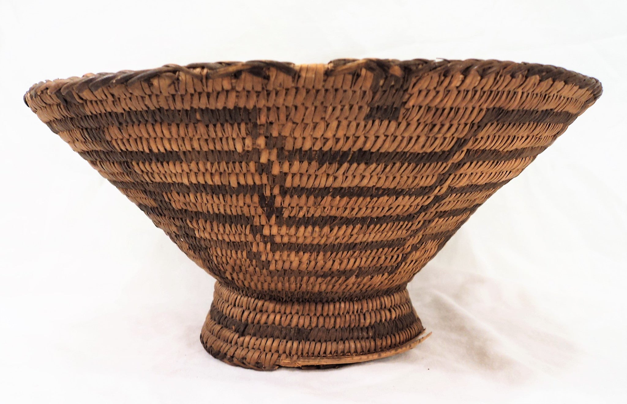 Native American Pima Footed Basket