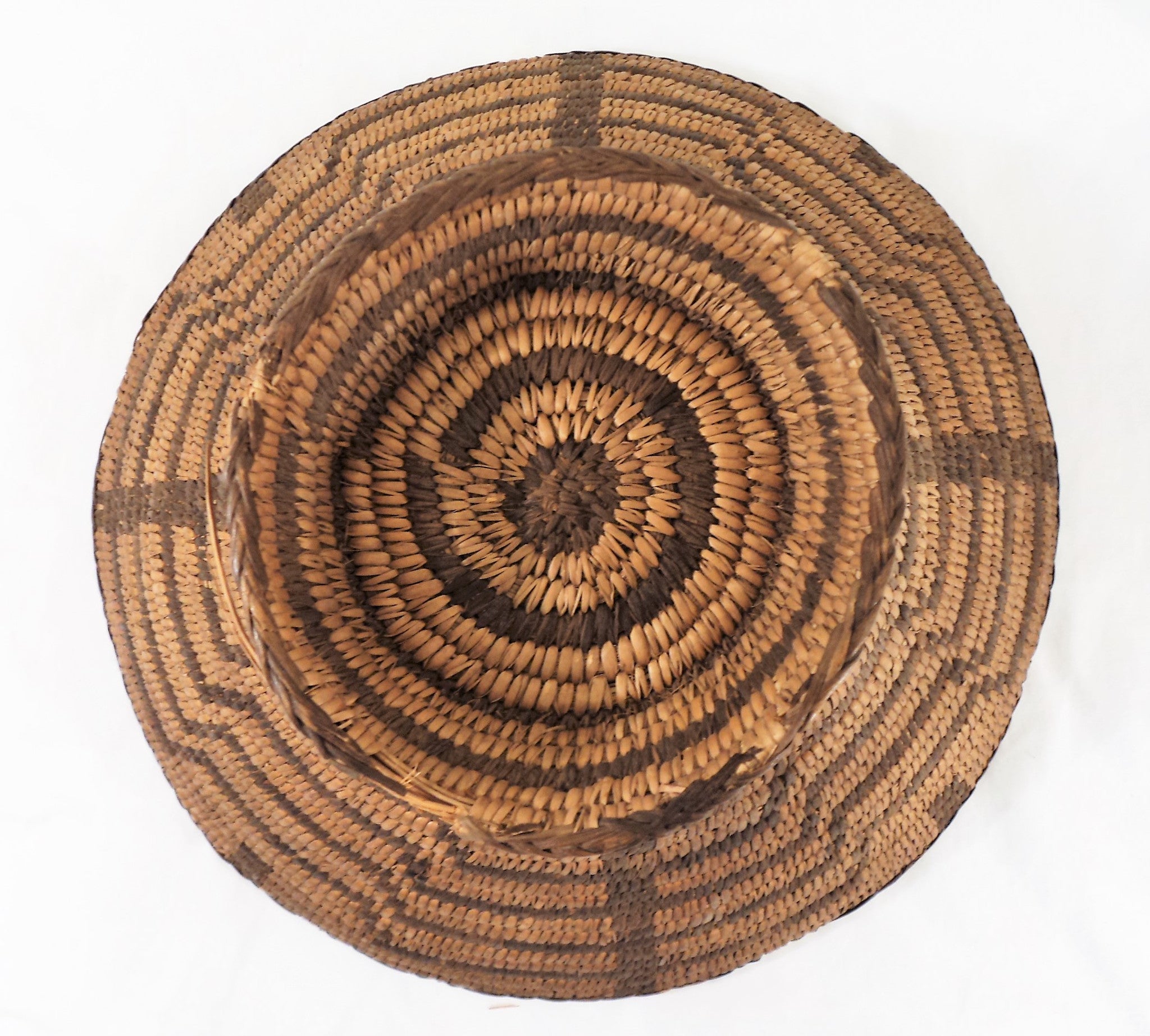 Native American Pima Footed Basket
