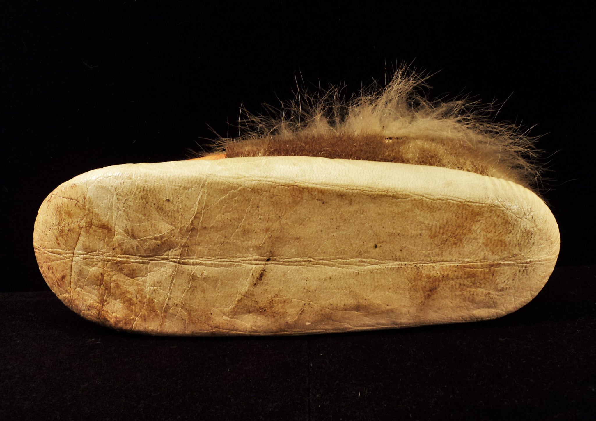 Alaskan Beaded Leather and Fur Moccasin