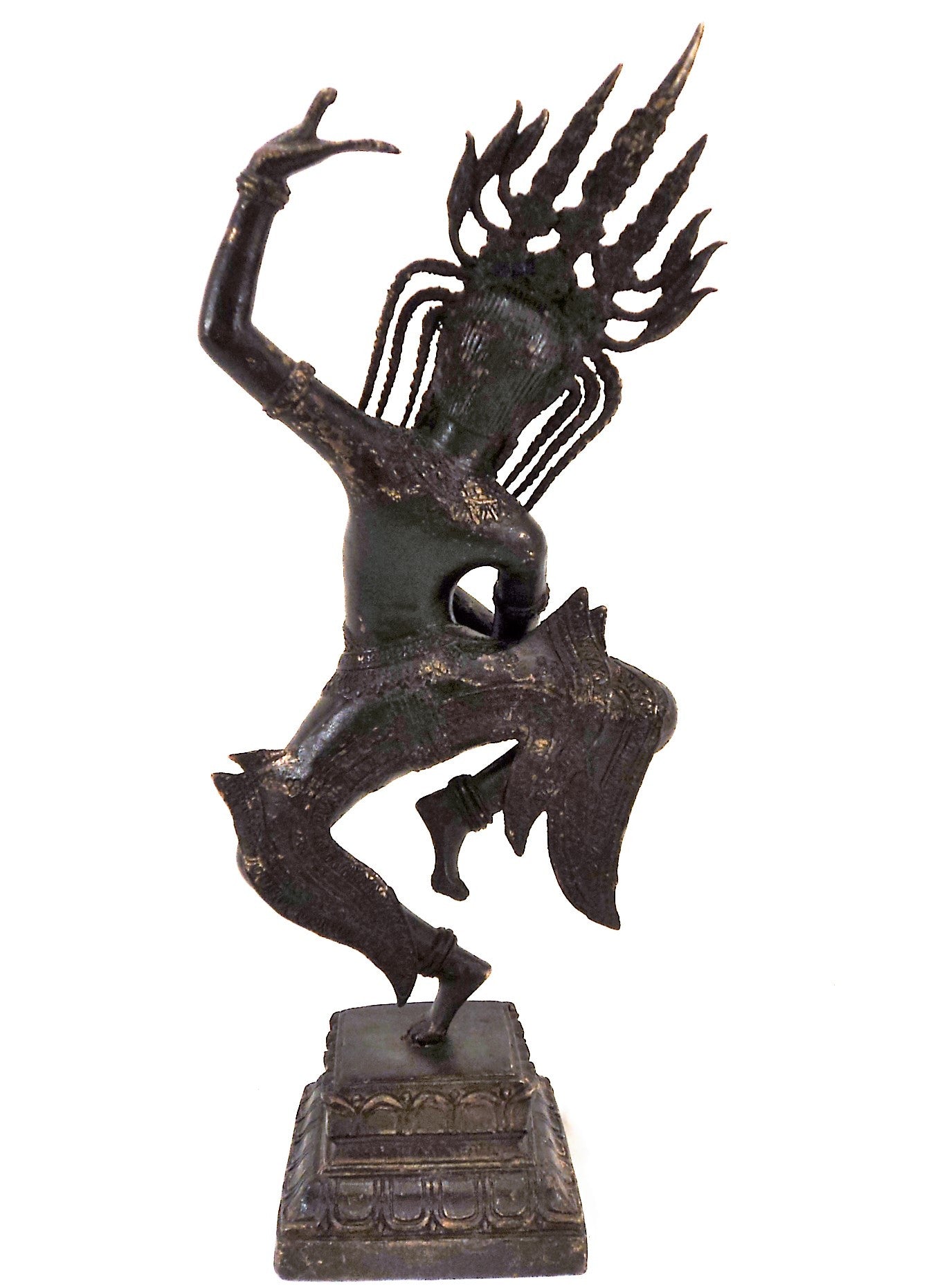 Metal Asian Dancing Female Figure