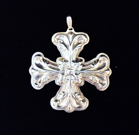 Reed & Barton Sterling Silver 1994 Christmas Cross Ornament