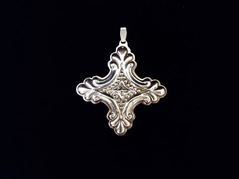 Reed & Barton Sterling Silver 1990 Christmas Cross Ornament