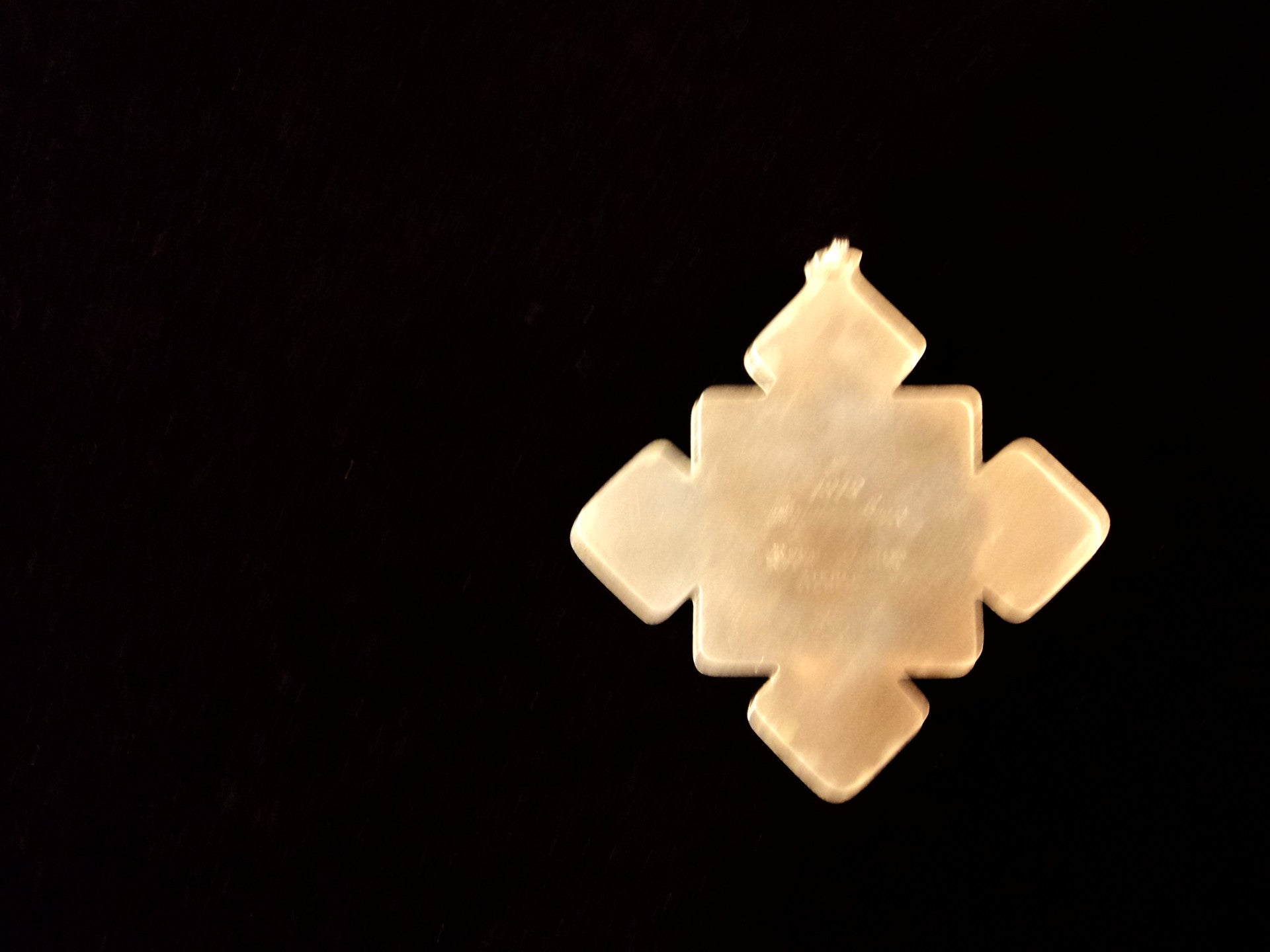 Reed & Barton Sterling Silver 1979 Christmas Cross Ornament