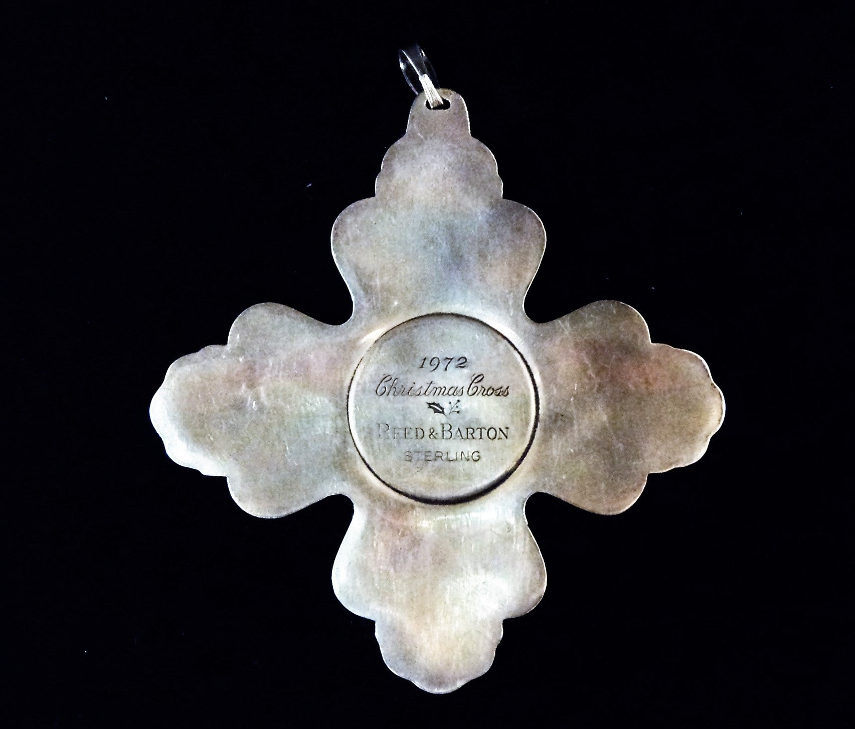 Reed & Barton1972 Sterling Silver Christmas Cross Ornament