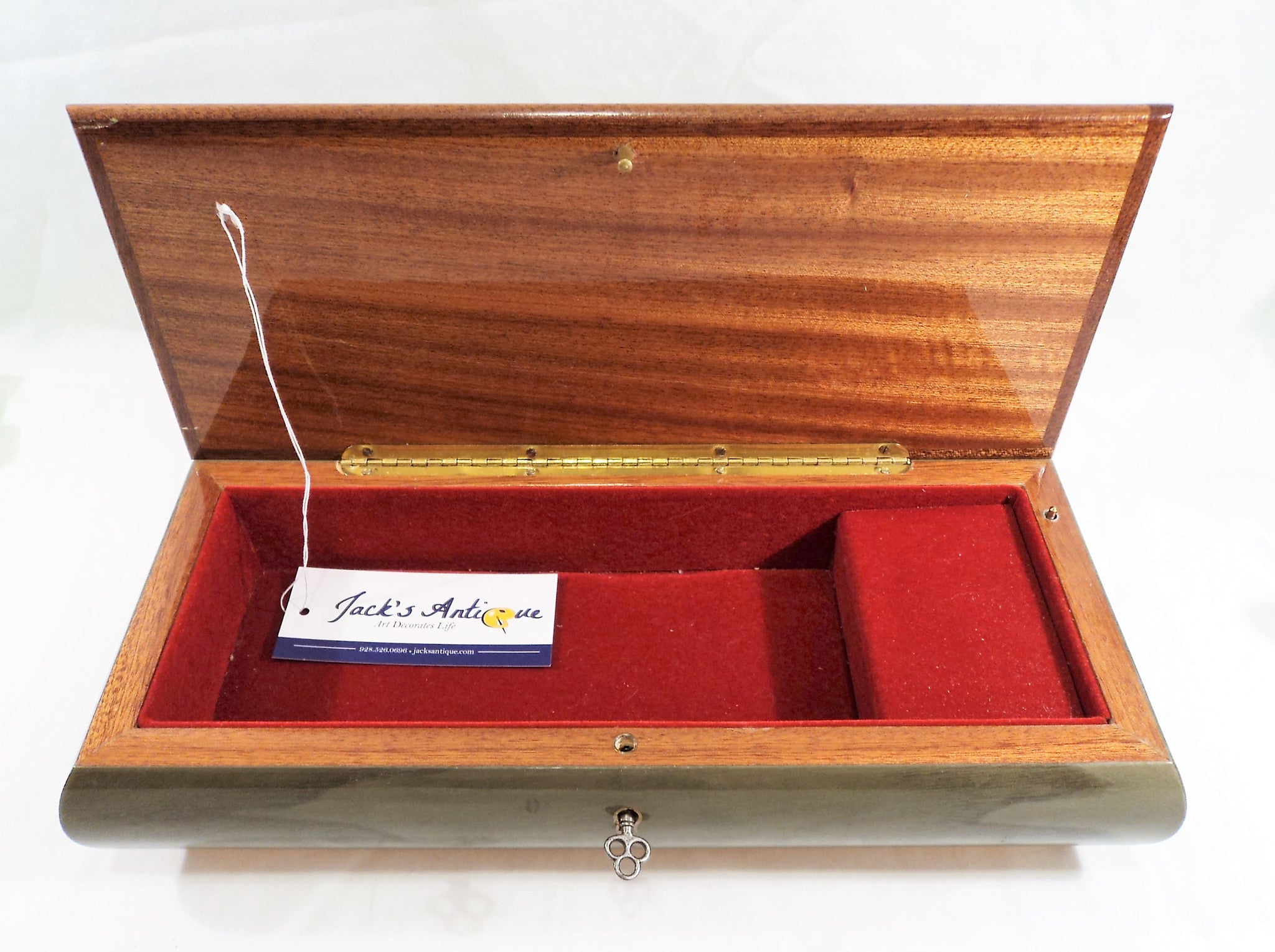 Italian Wood Inlay Musical Jewelry Box
