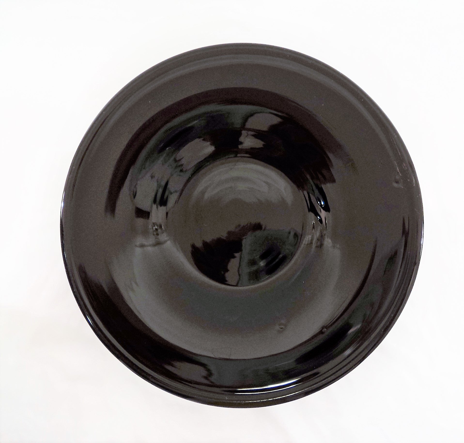 Black Ruby Glass Hand-Blown Vase