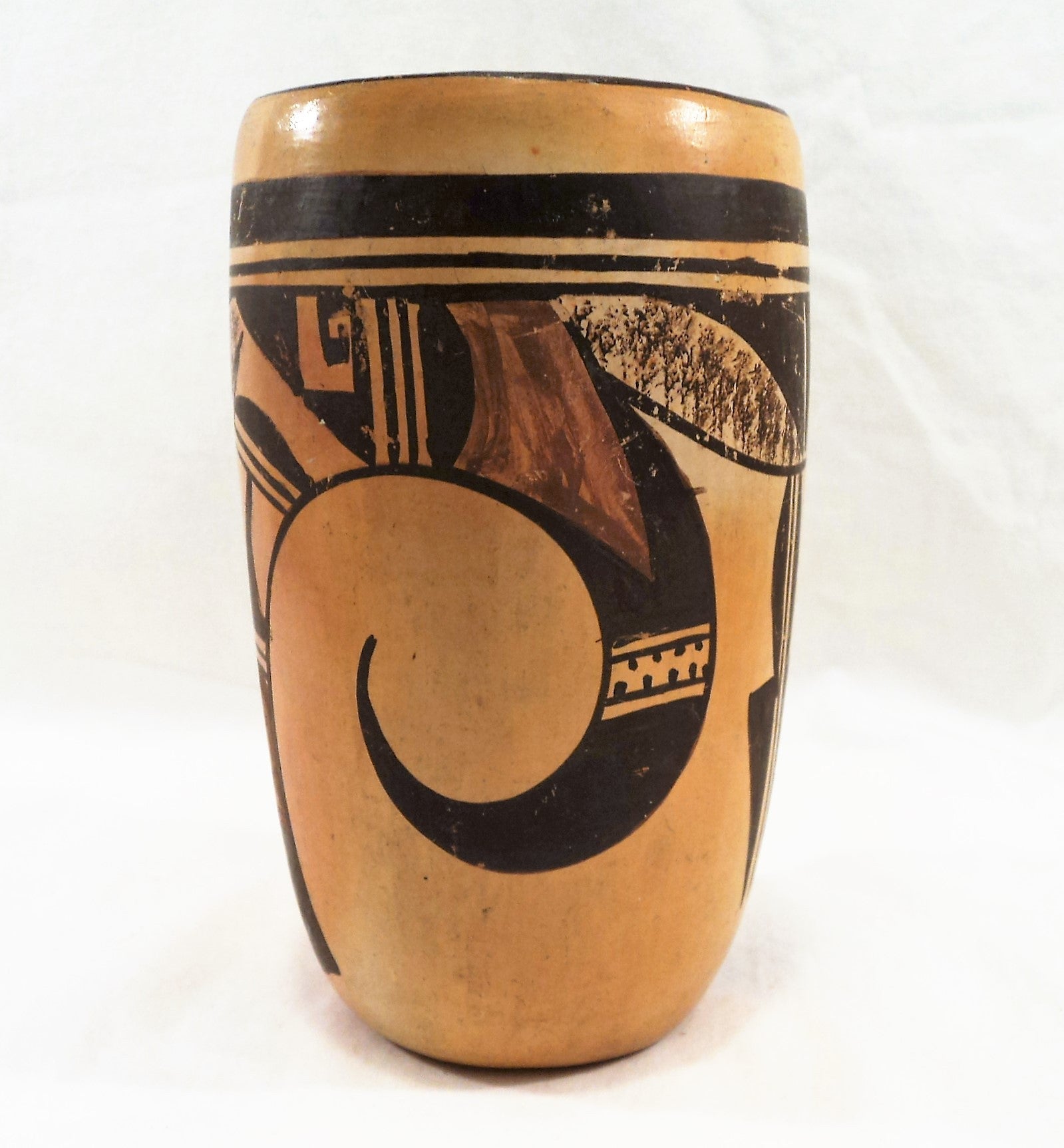 Nellie Nampeyo Cylindrical Vase Pottery 1920s