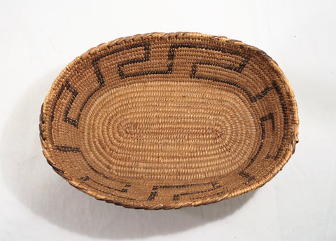 1890s Hand-woven Pima Oval Basket
