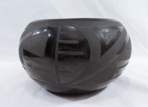 Native American Indian Santa Clara Pueblo Blackware Pottery