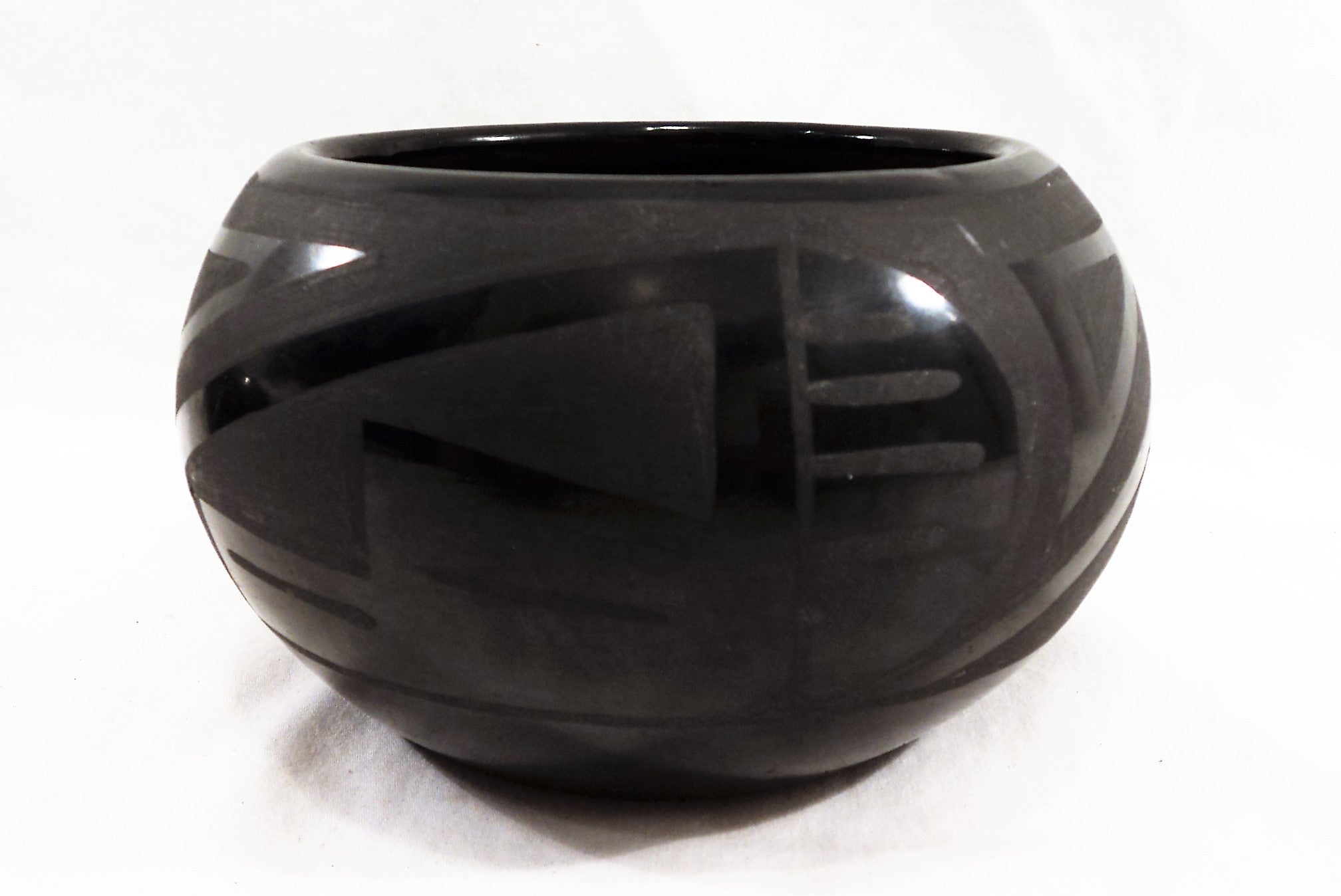 Native American Indian Santa Clara Pueblo Blackware Pottery