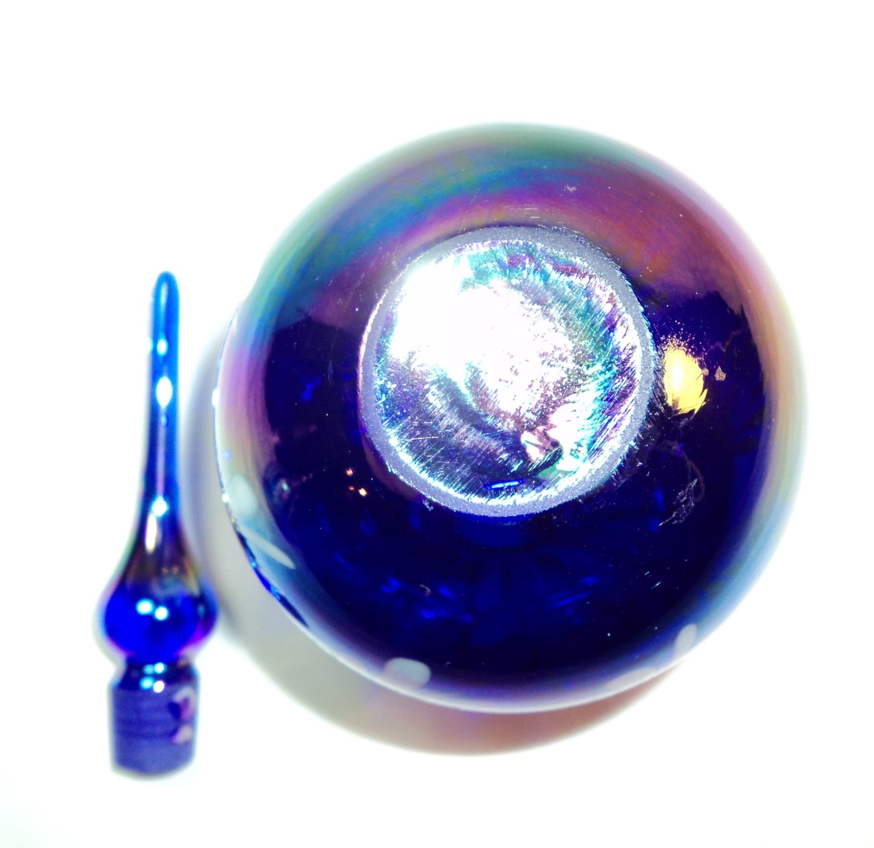 Iridescent Cobalt Blue Perfume Bottle