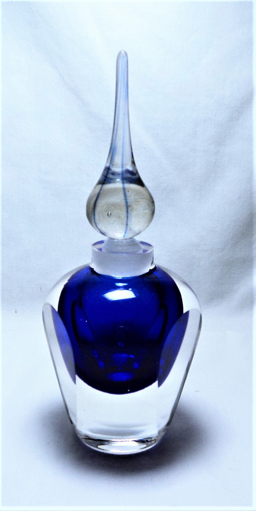 Cobalt Blue Sommerso Perfume Bottle