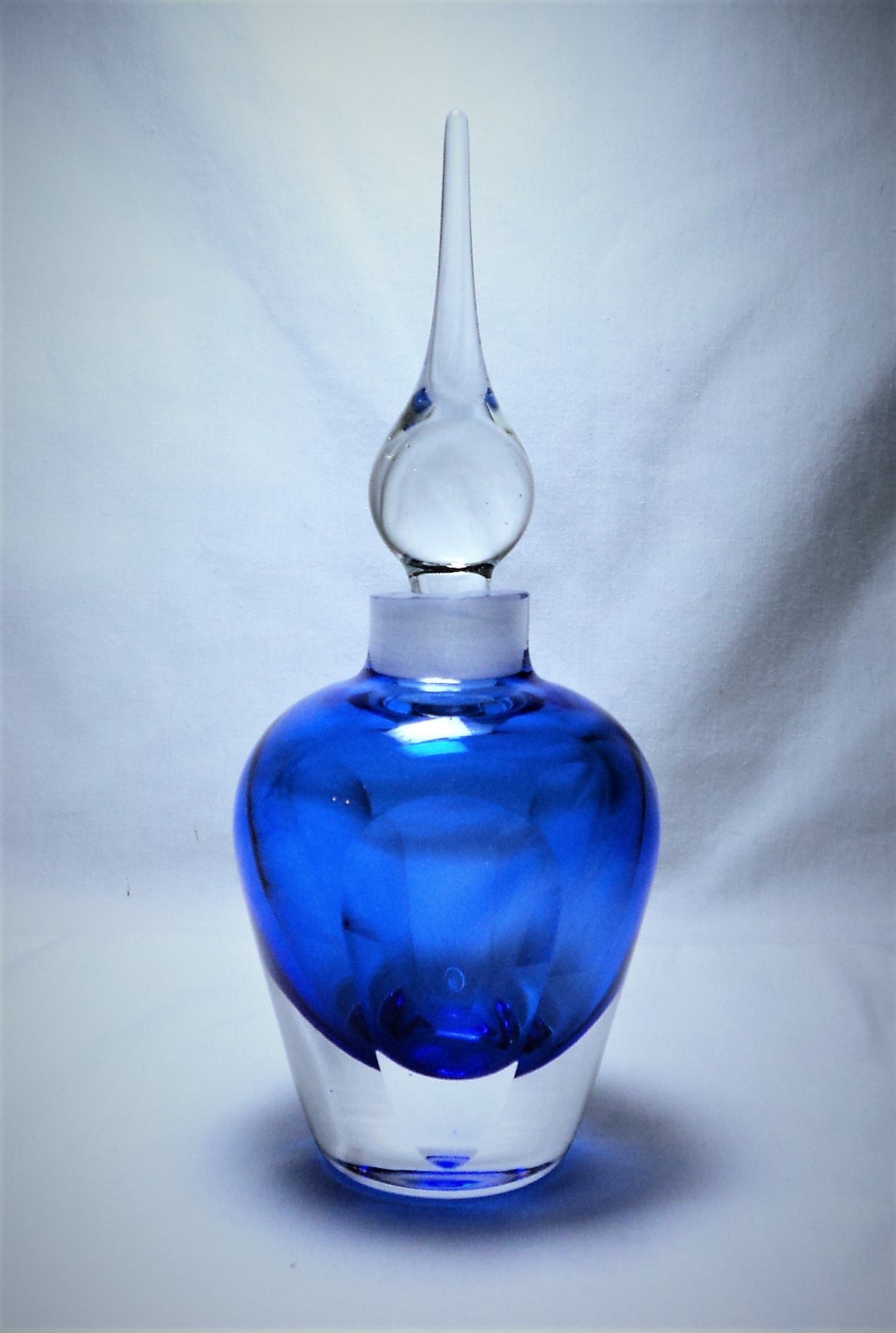 Cobalt Blue Sommerso Perfume Bottle