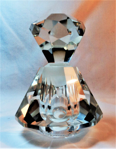 Vintage Faceted Glass Perfume Bottle