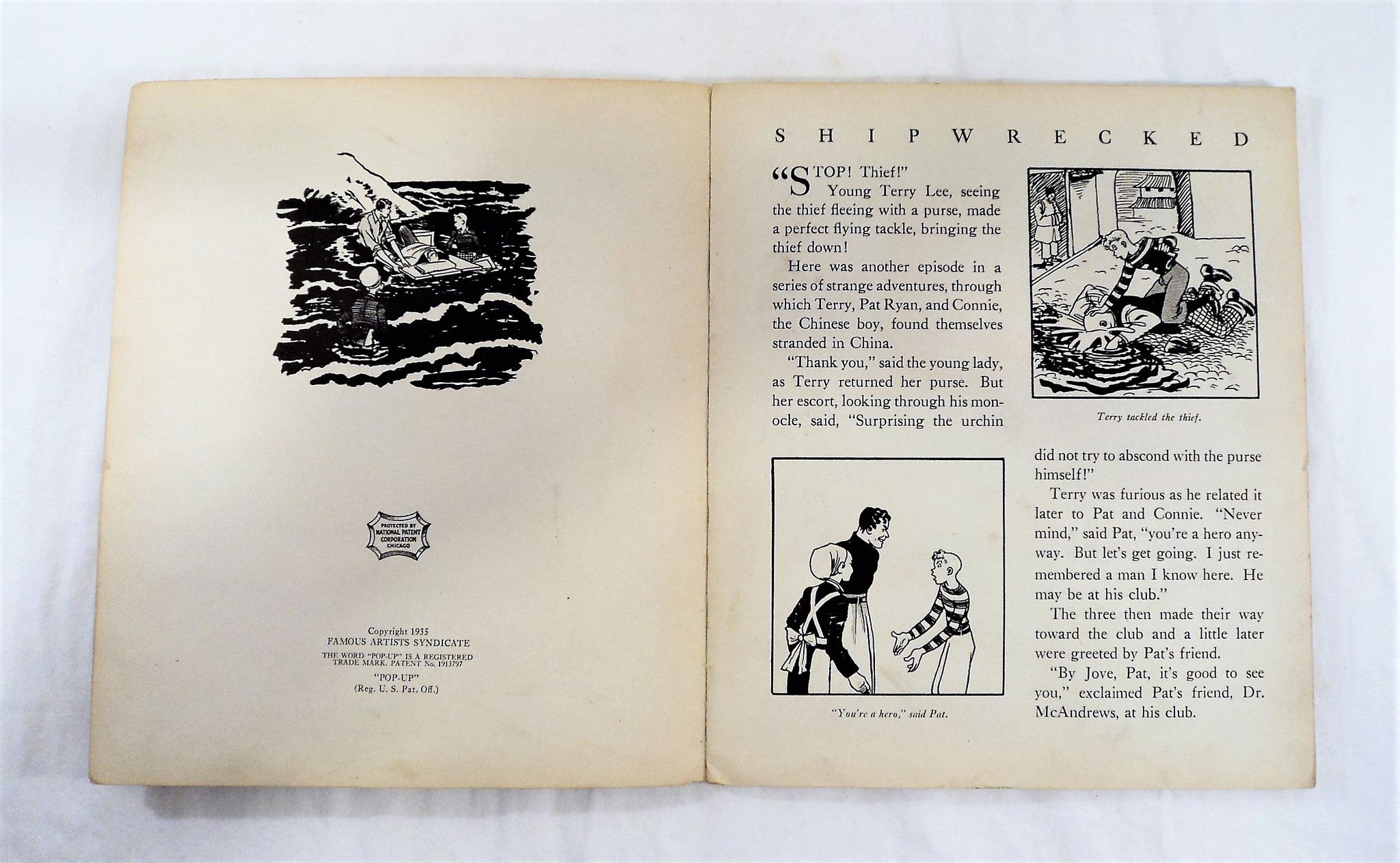 1935 The Pop-Up Terry and The Pirates Book