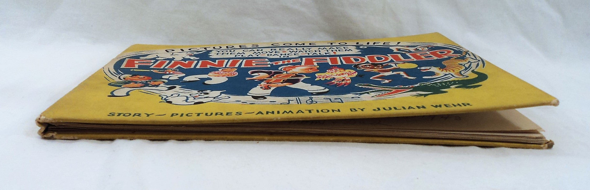 1942 Finnie The Fiddler Movable Animation Book