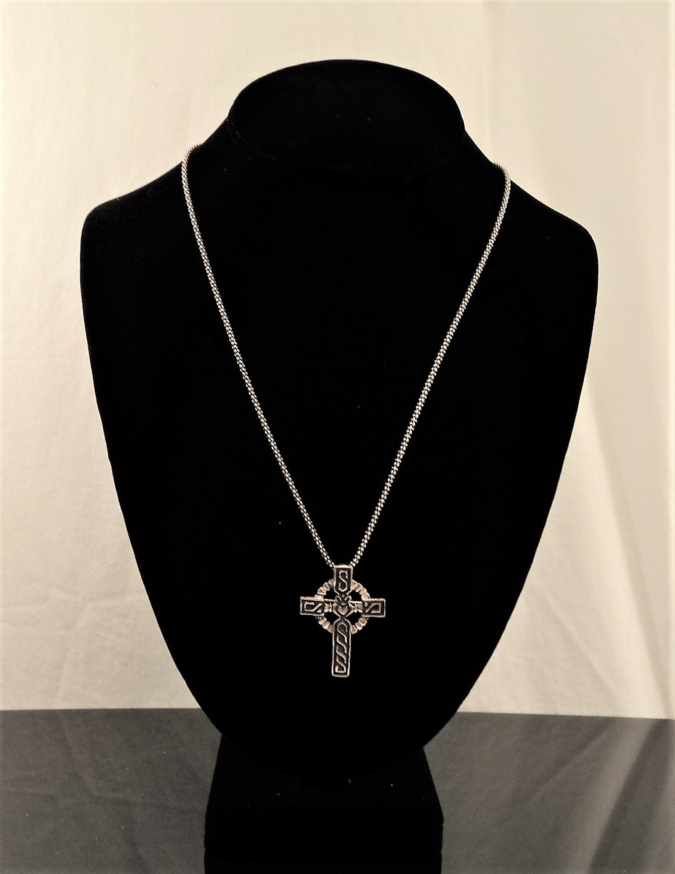 Thailand Sterling Silver Cross Necklace