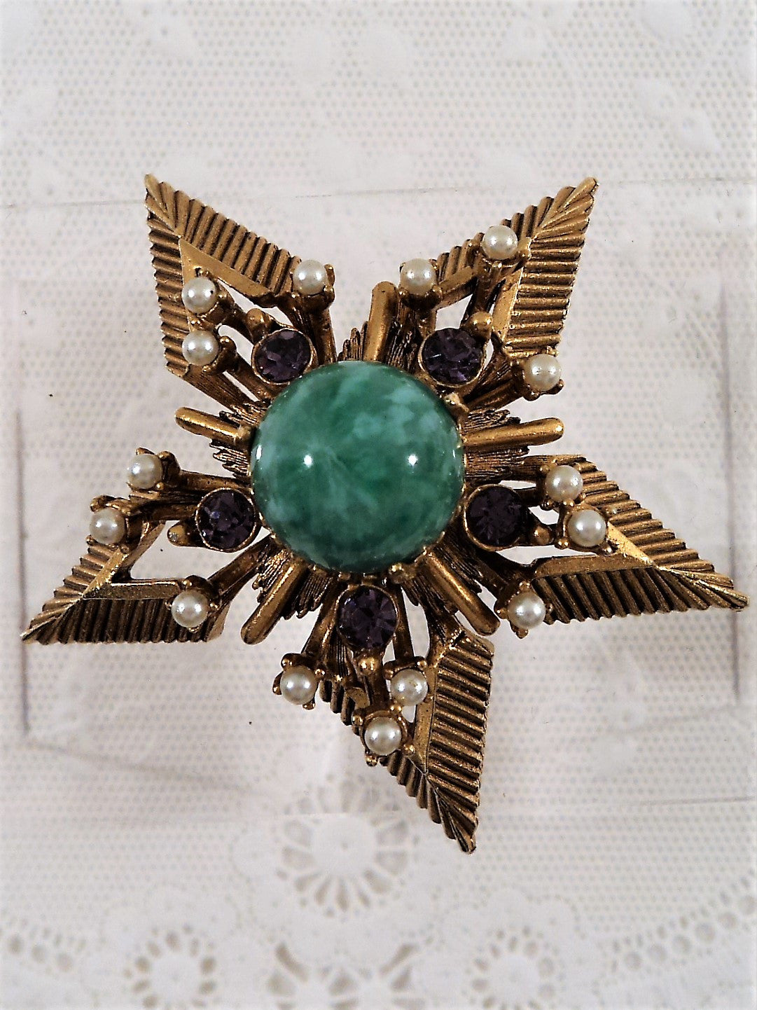 Vintage Florenza Star Pendant