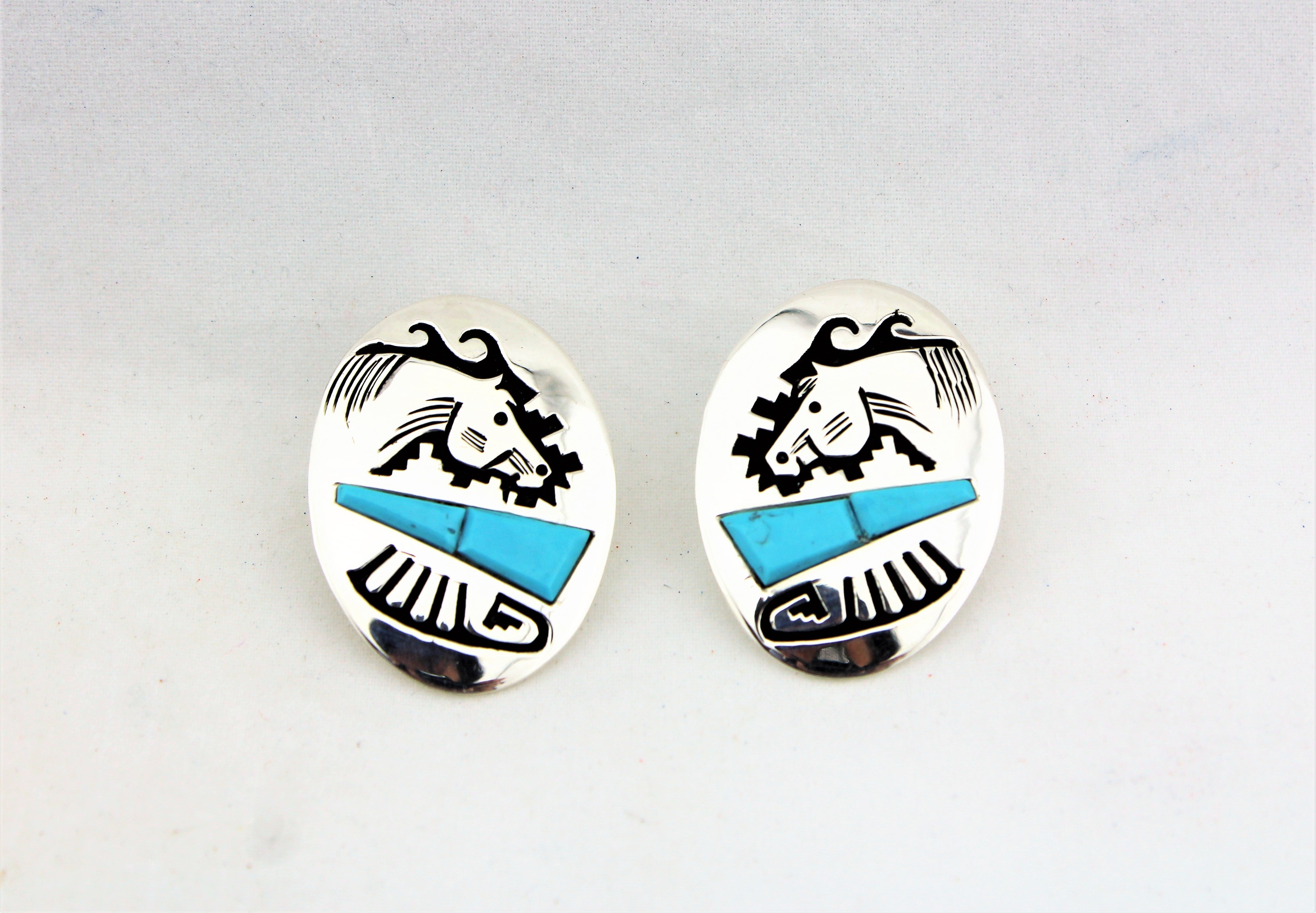 Alvin and Lula Begay Turquoise Earrings