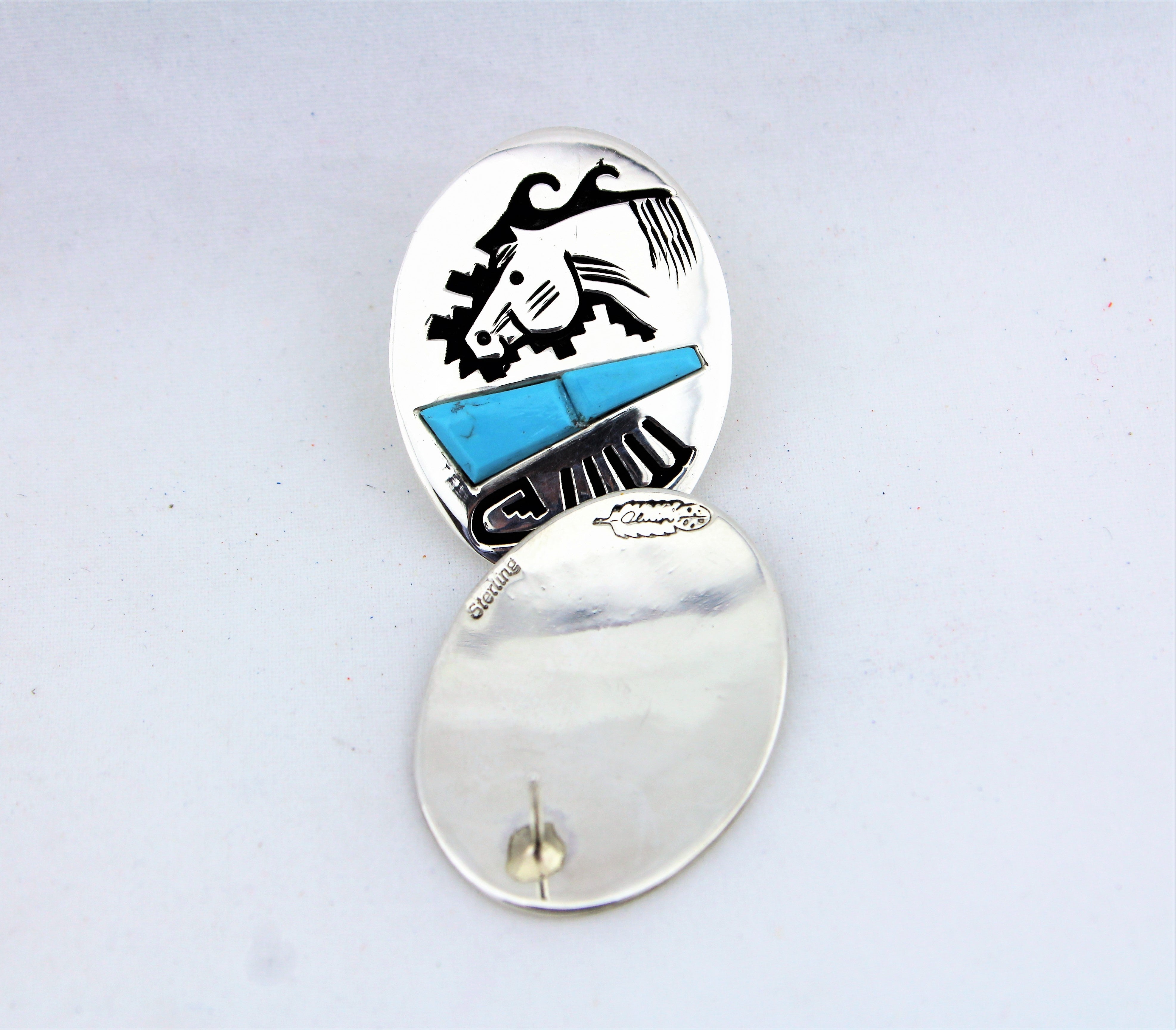 Alvin and Lula Begay Turquoise Earrings