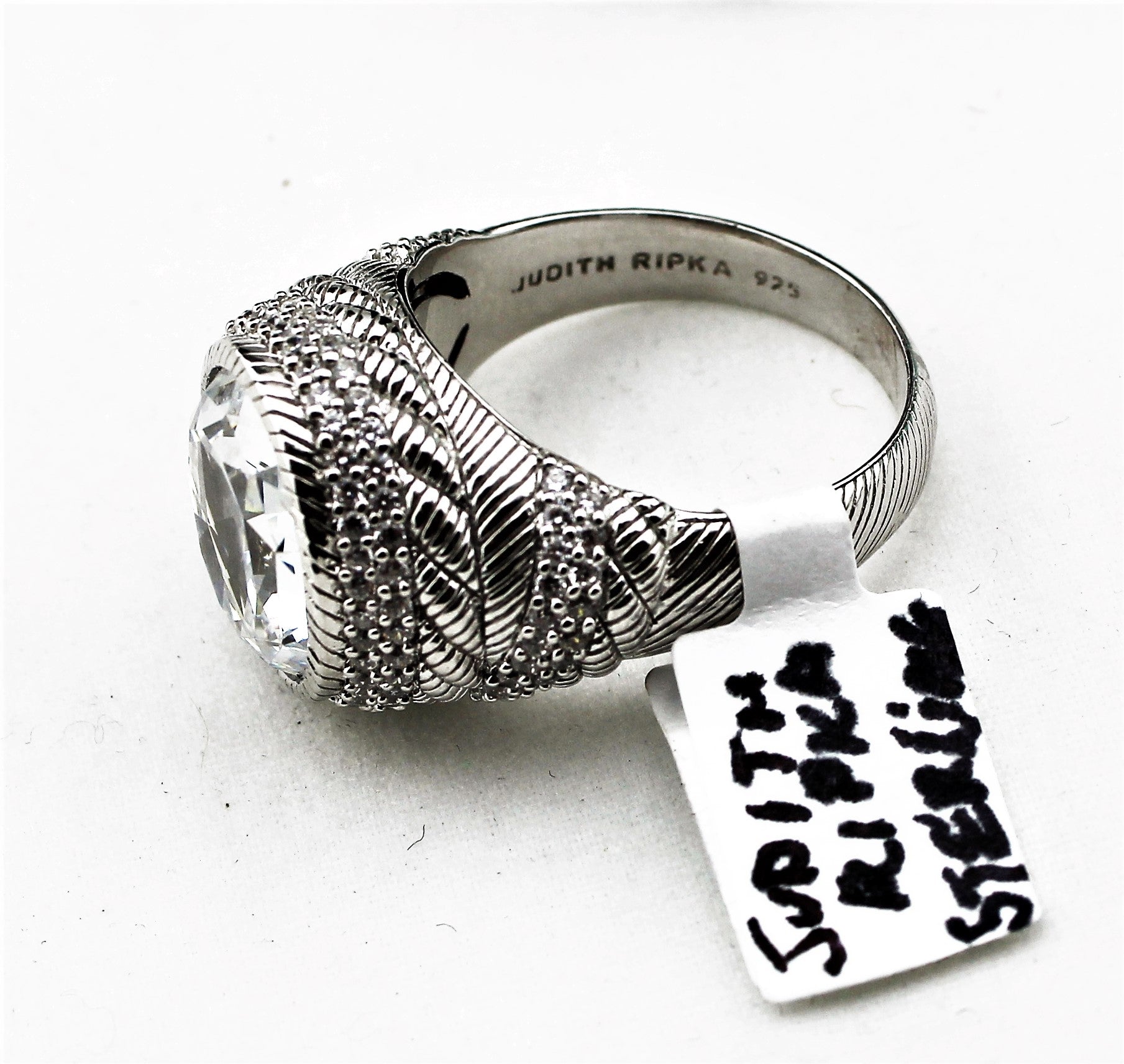 Judith Ripka Sterling Silver and CZ Ring