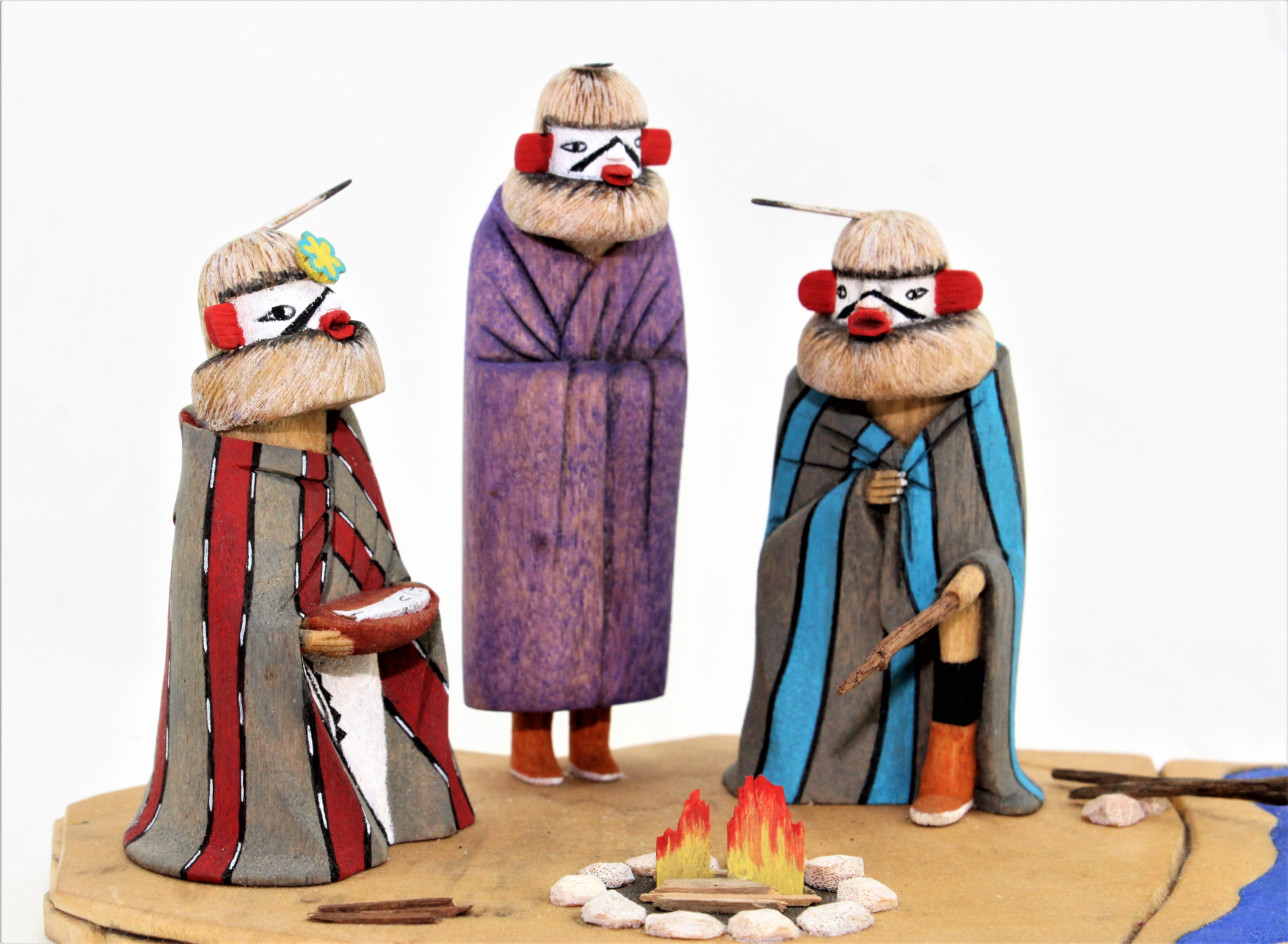 Lawrence Dallas Sr. Huhuwa Kachina Diorama