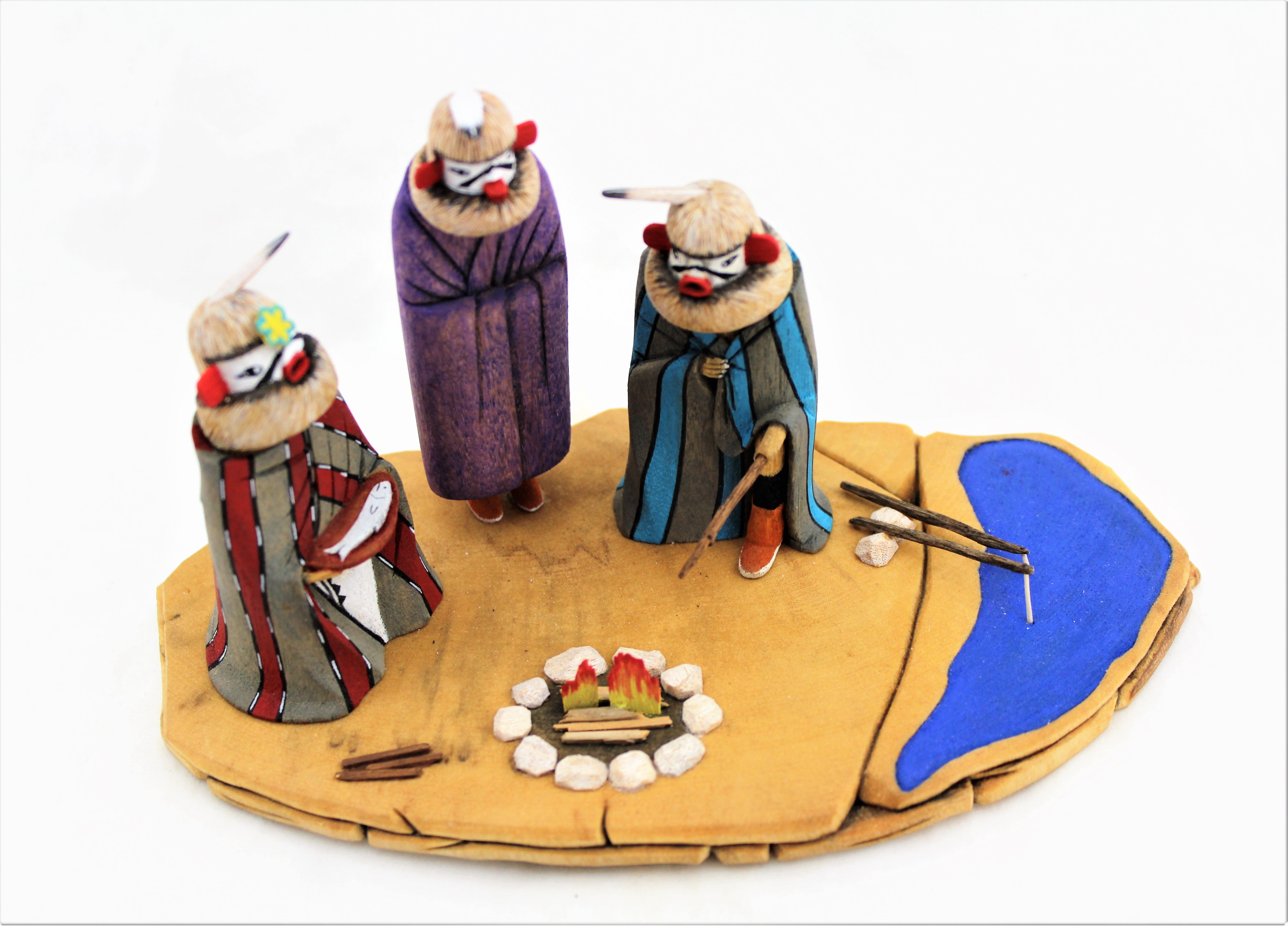Lawrence Dallas Sr. Huhuwa Kachina Diorama