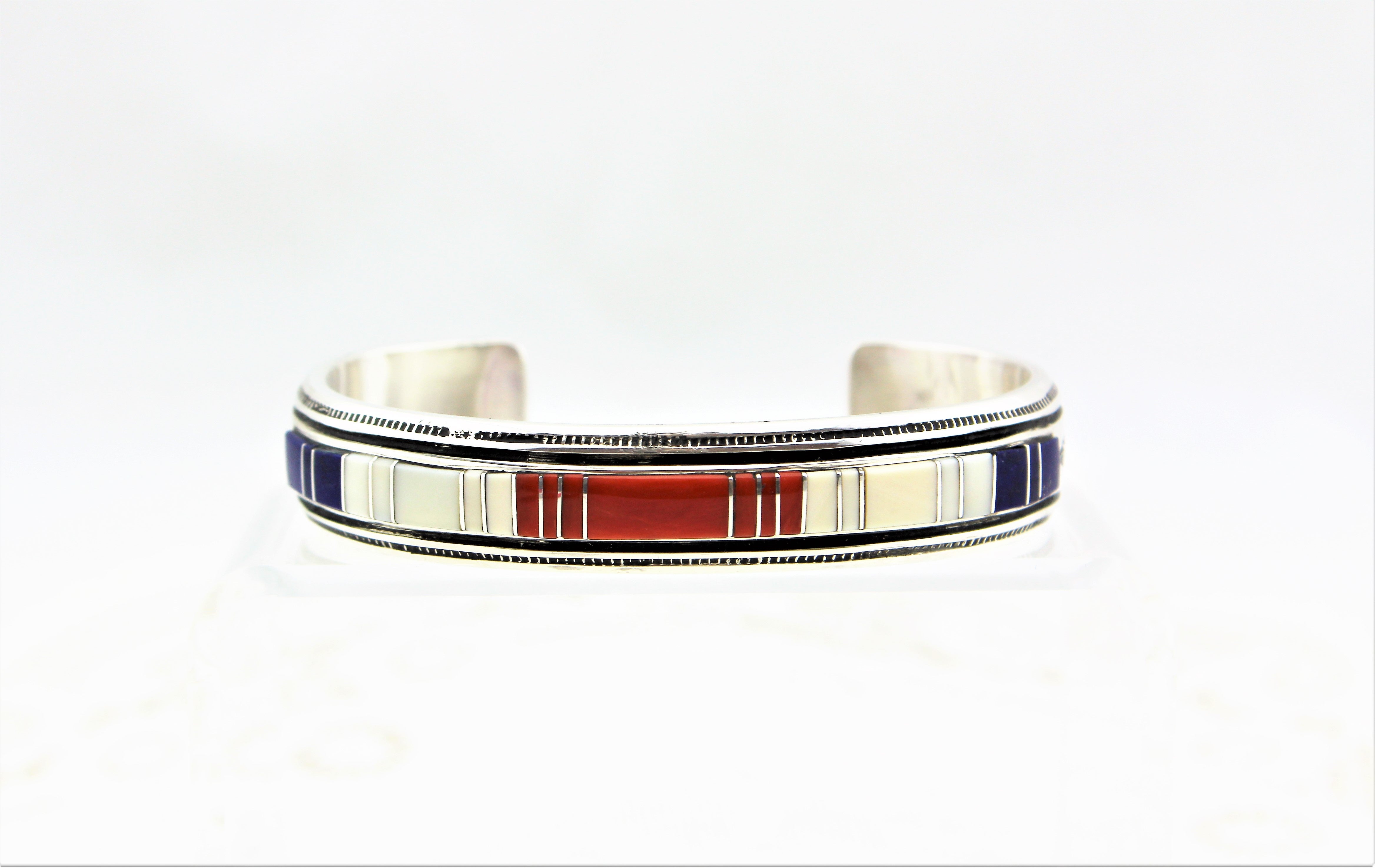 Abraham Begay Sterling Silver Bracelet Cuff