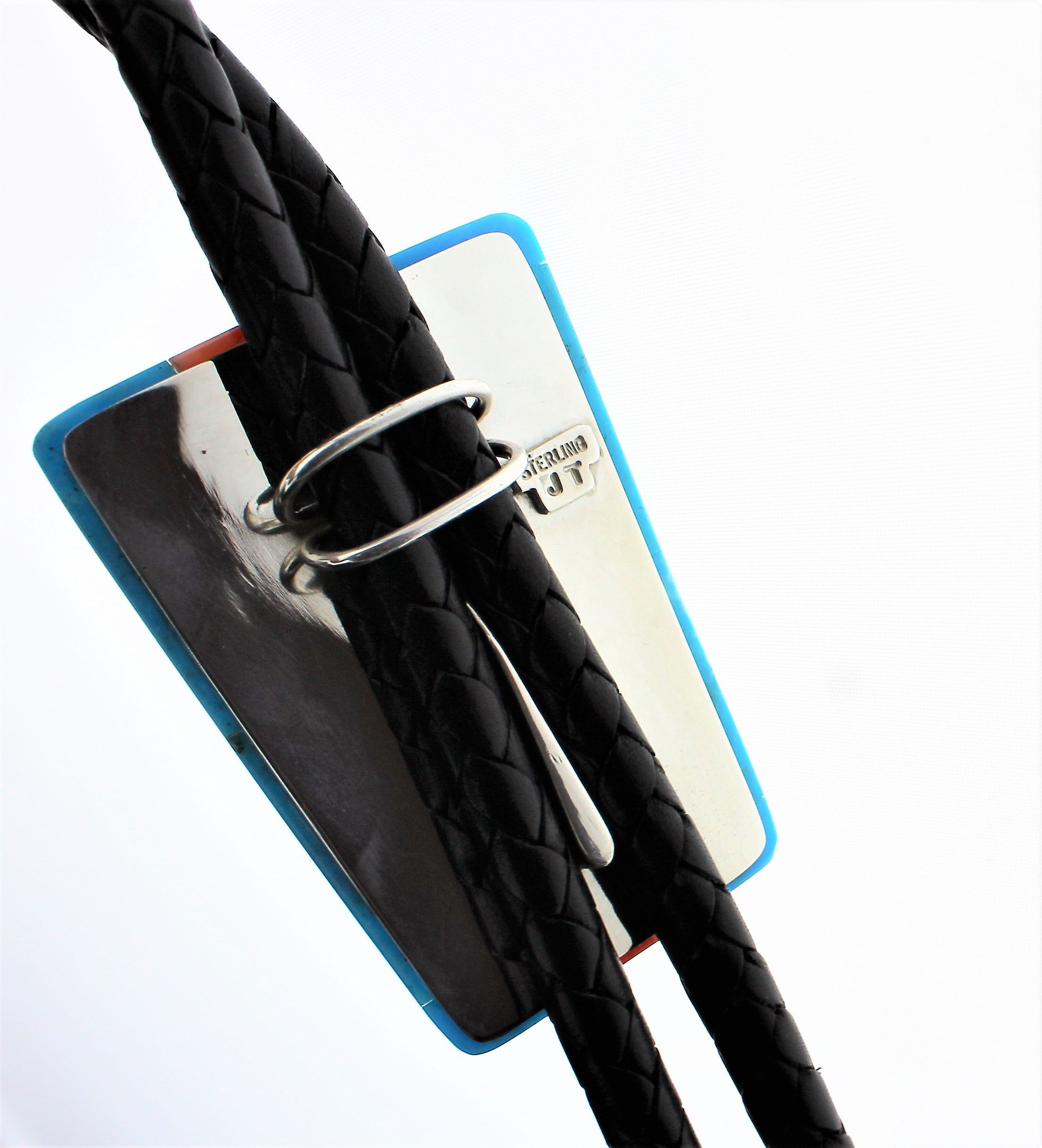 Jack Tom Inlay Turquoise Bolo Tie