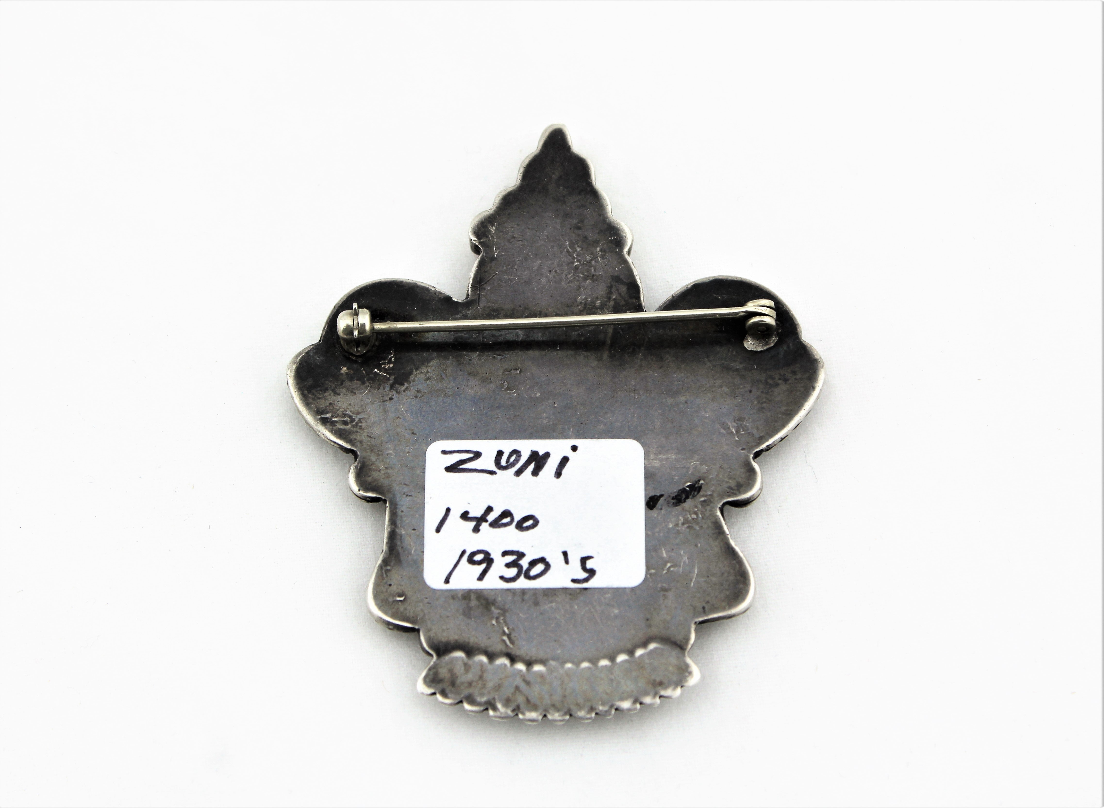 1930s Zuni Knifewing Brooch