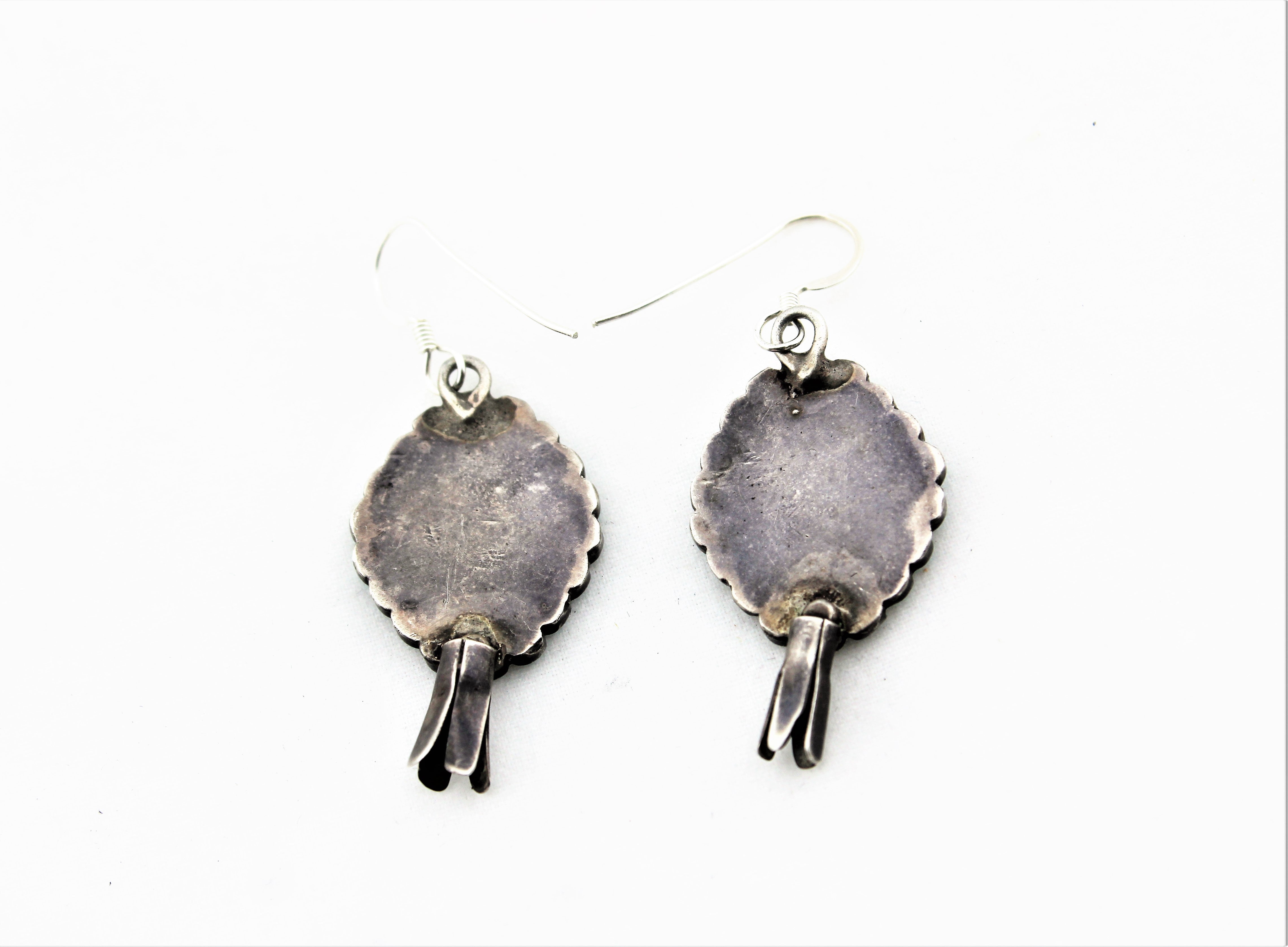 Frank Dishta Zuni Cluster Earrings