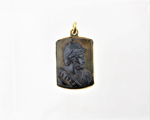 Antique 14K Gold Cameo Pendant