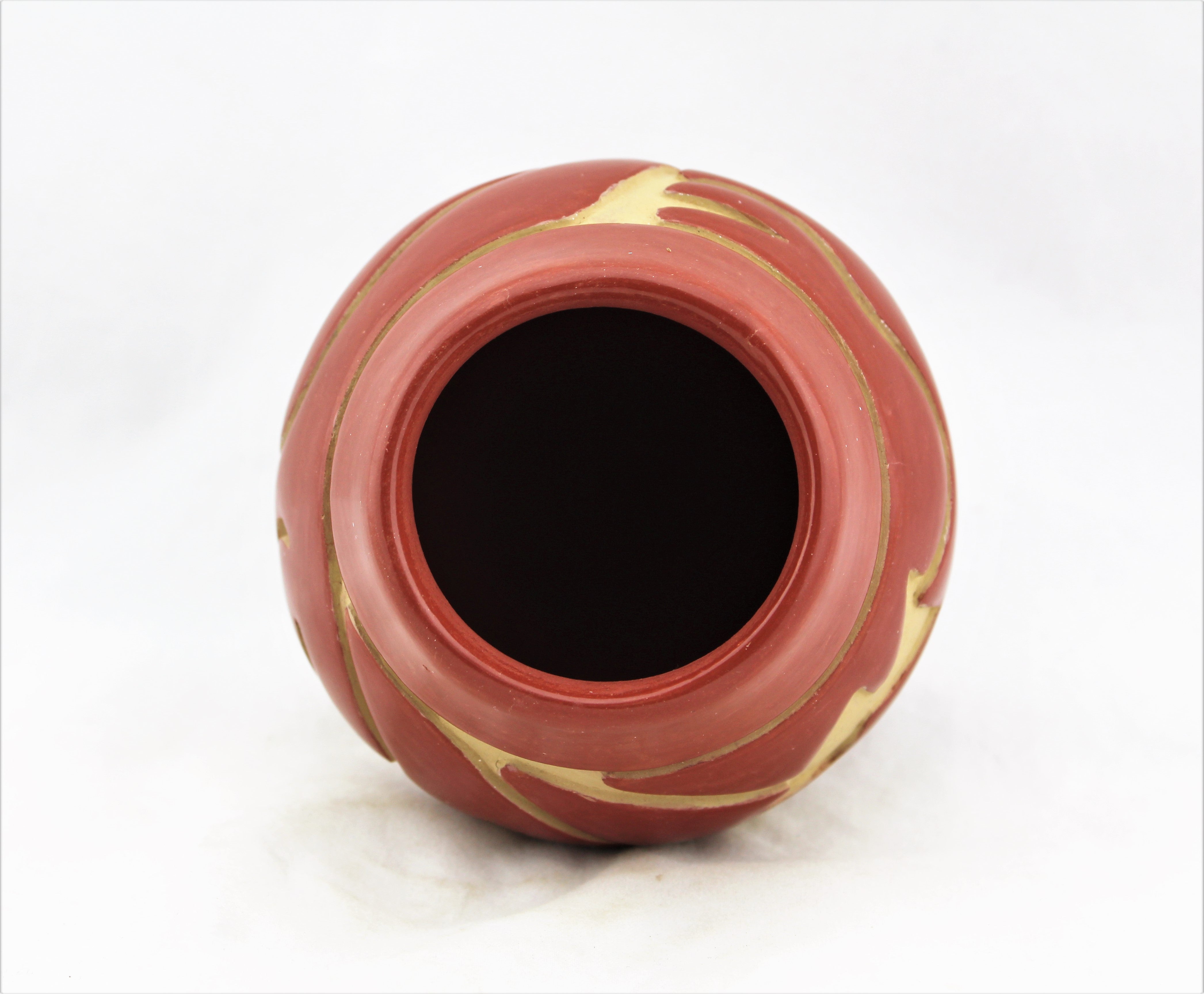 Stella Chavarria Santa Clara Carved Redware Pottery