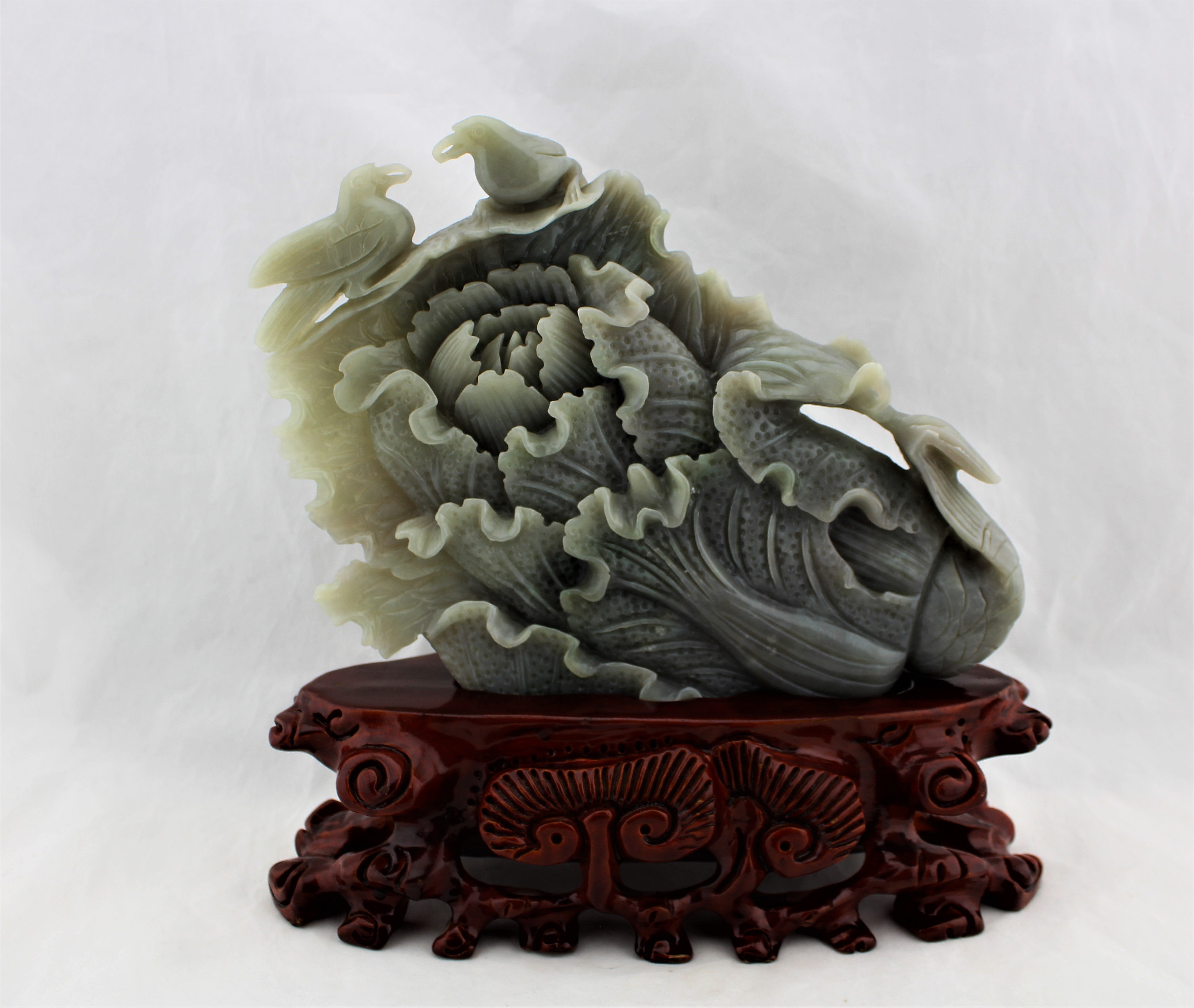 Lucky Cabbage Carved Jade