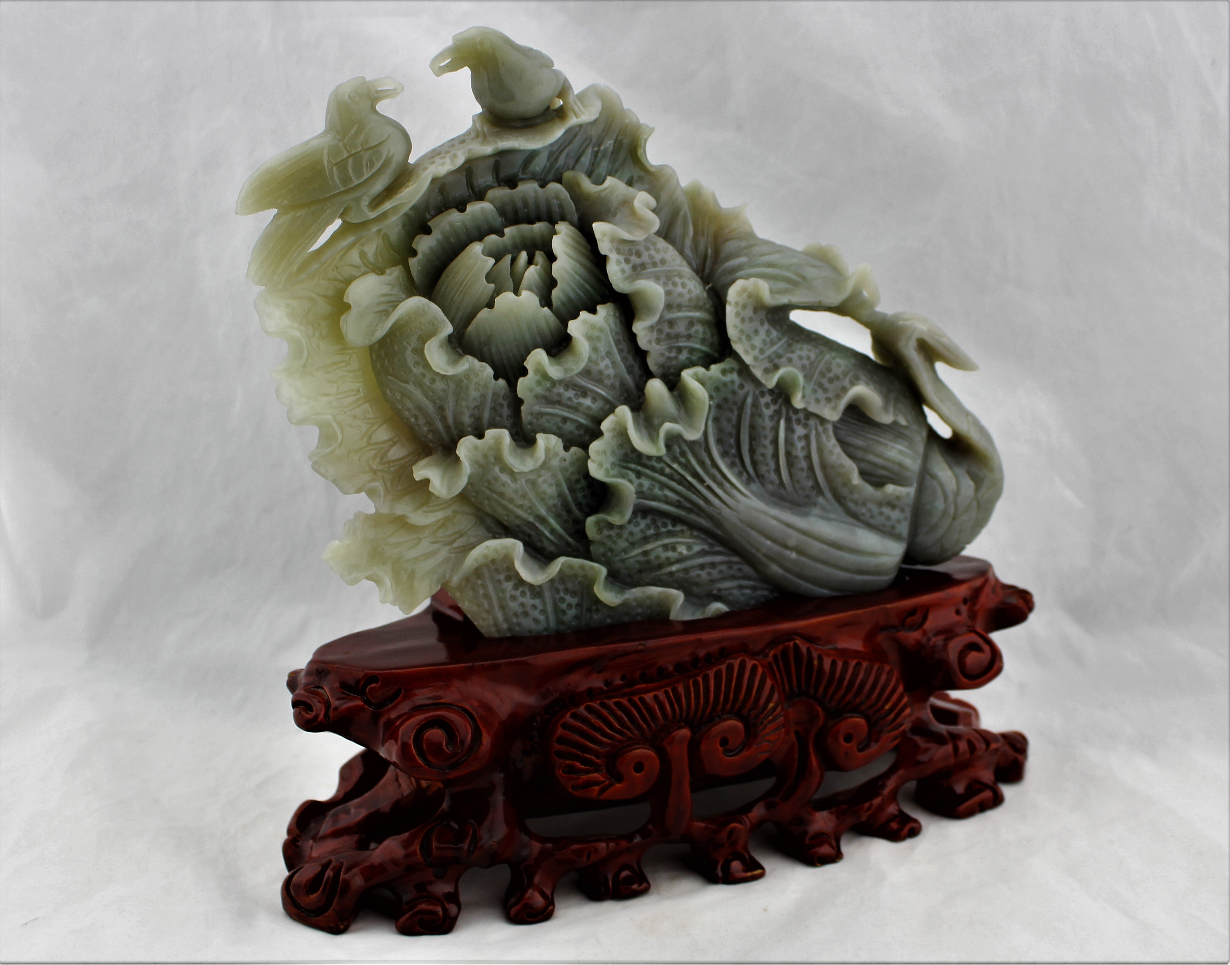 Lucky Cabbage Carved Jade
