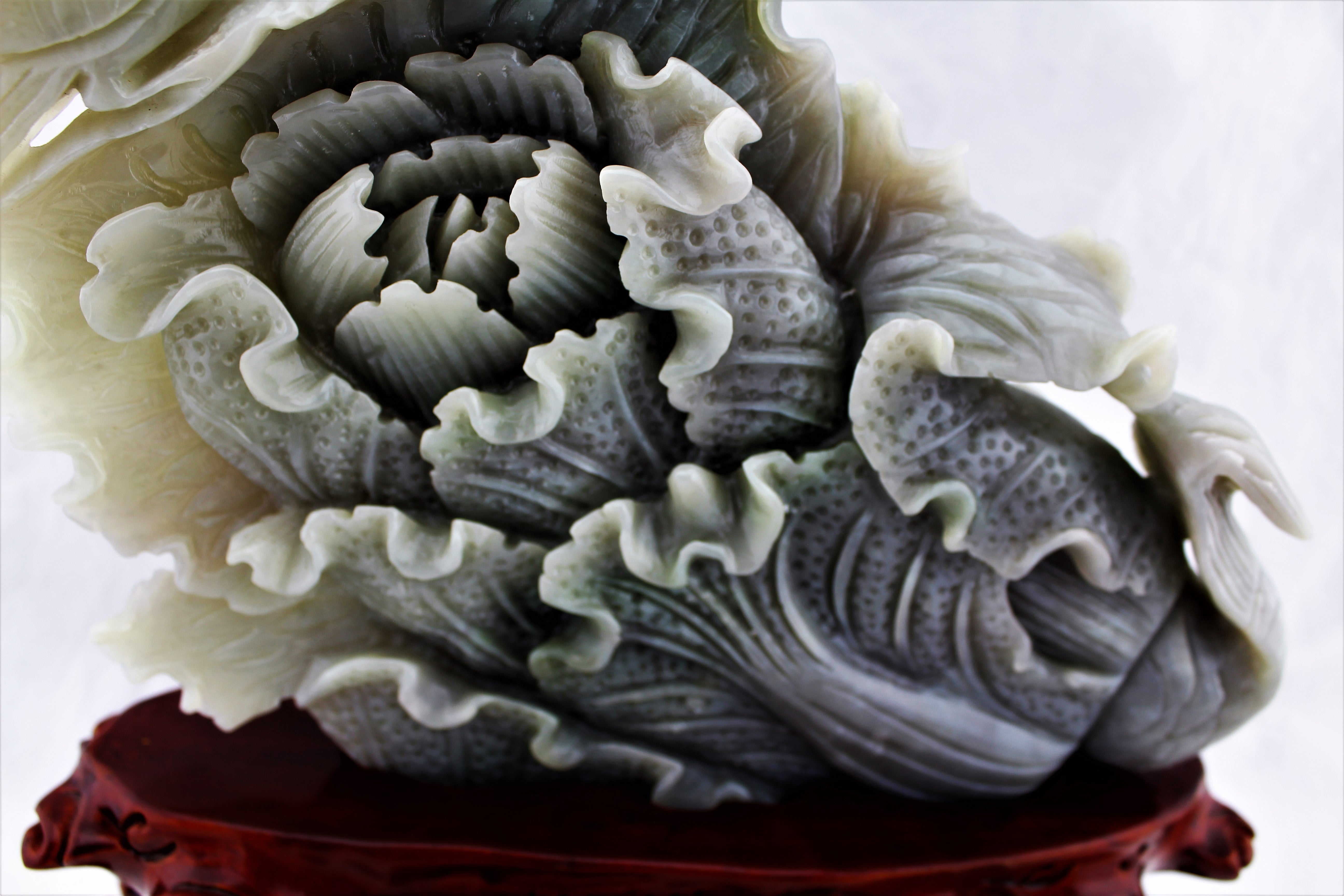 Lucky Cabbage Carved Jade