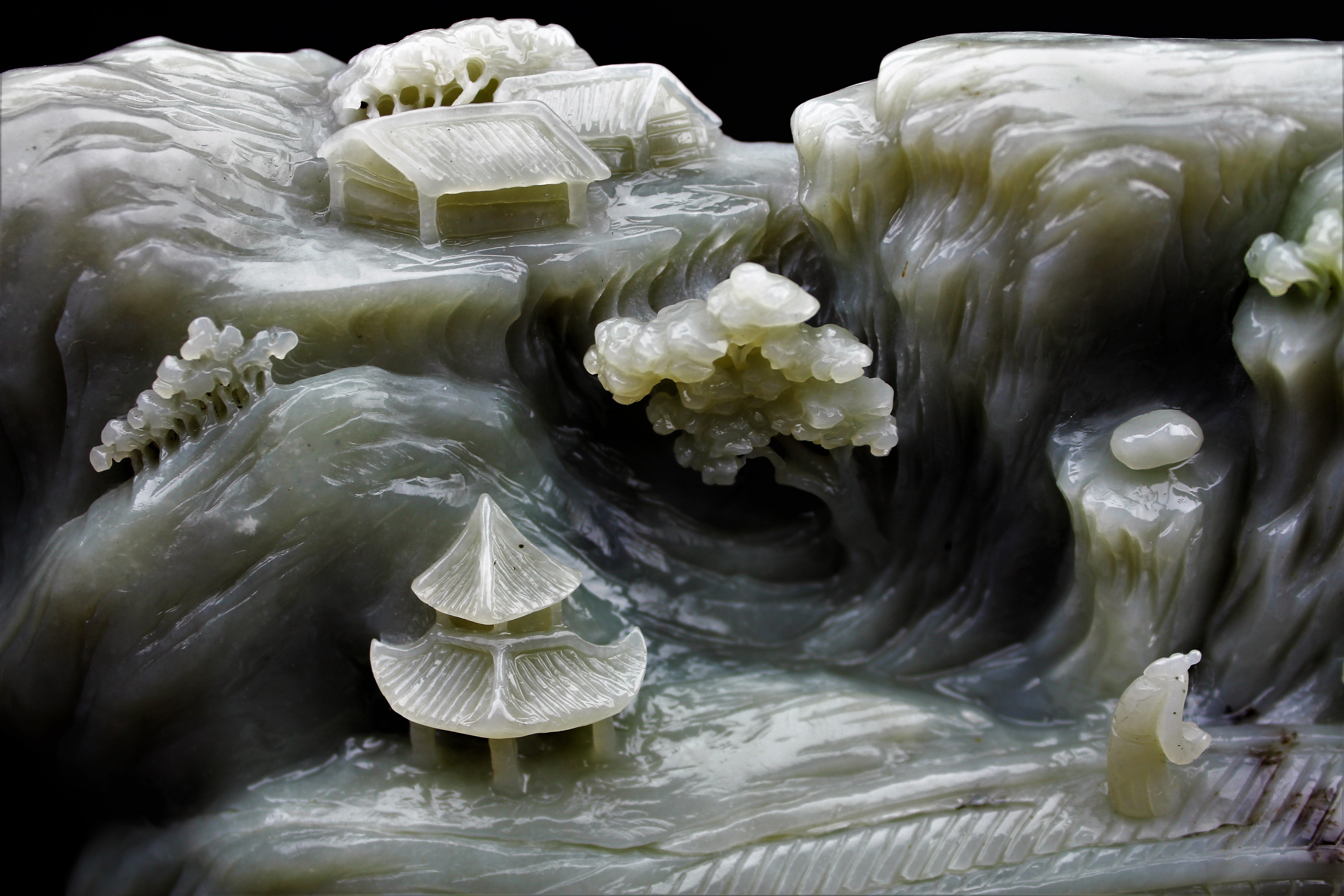 Jade Scenery Sculpture