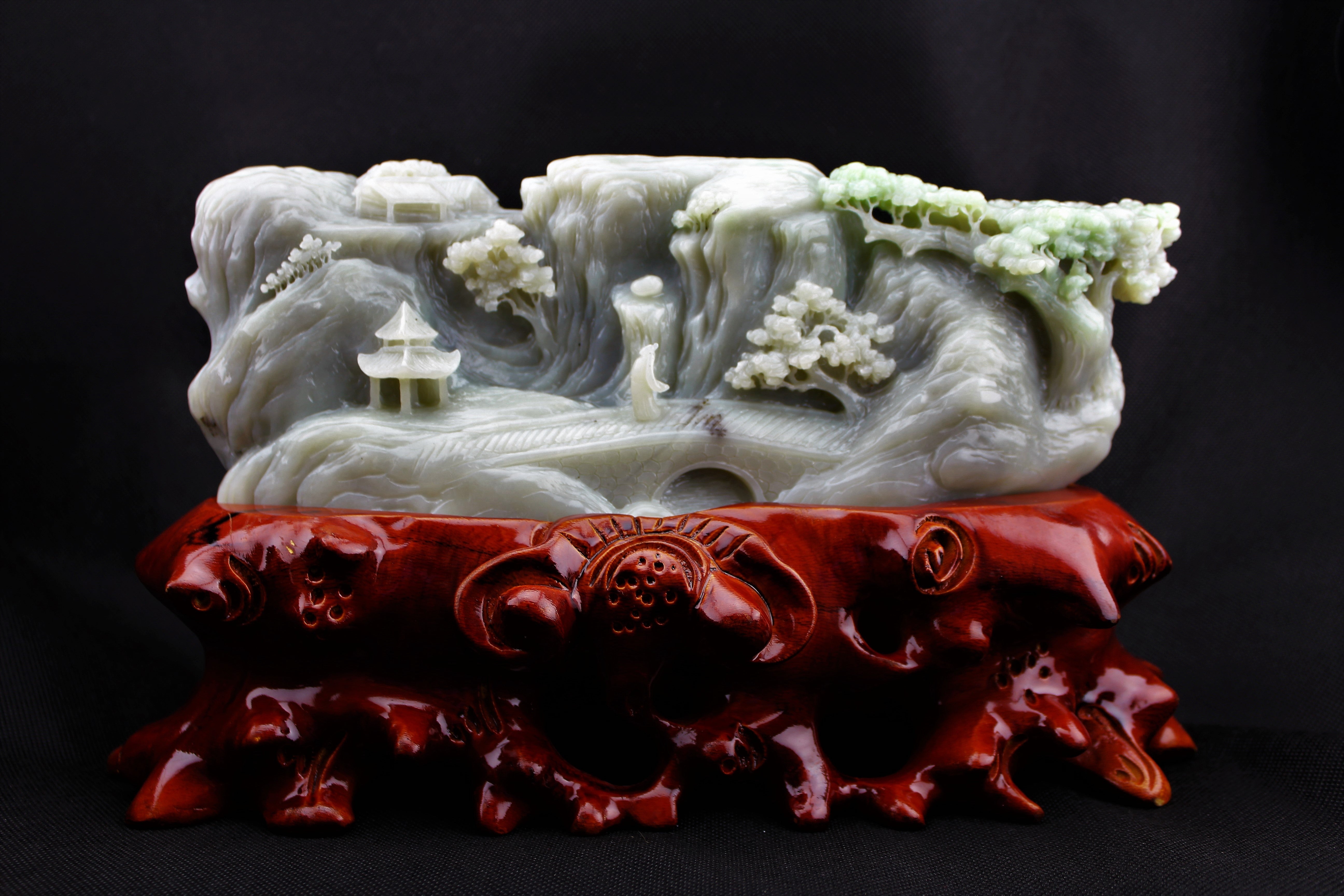 Jade Scenery Sculpture
