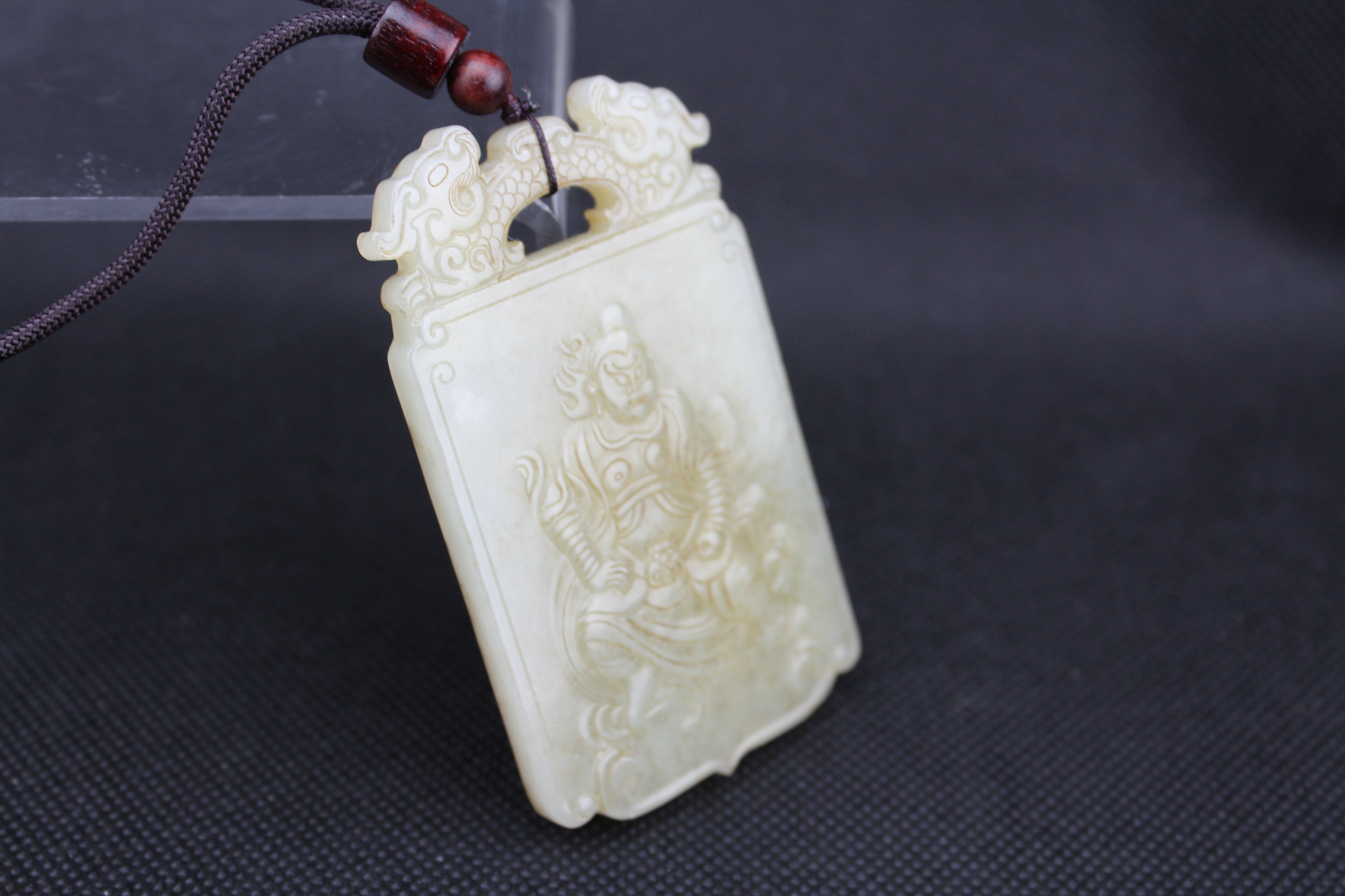 Chinese Warrior Jade Pendant