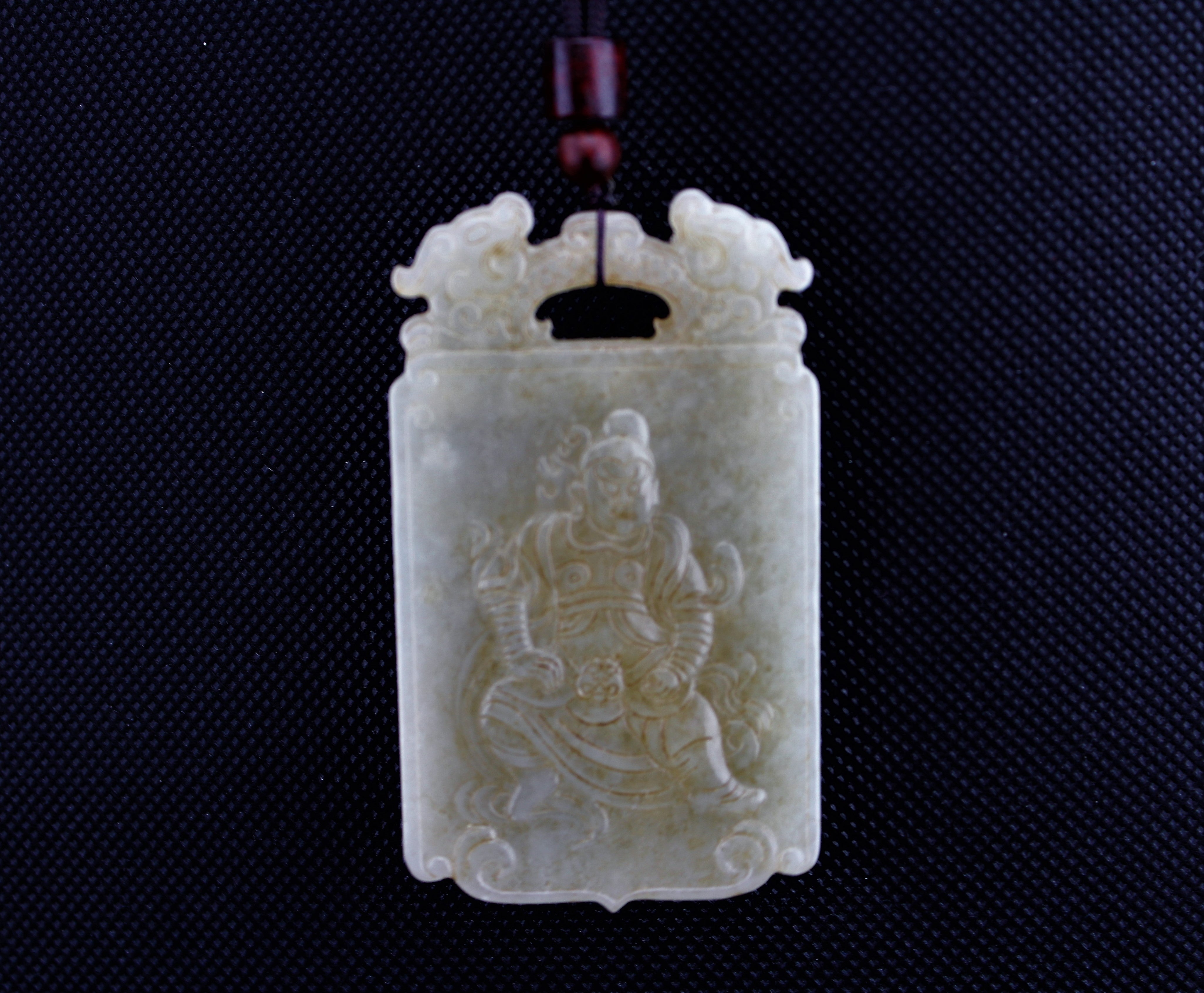 Chinese Warrior Jade Pendant