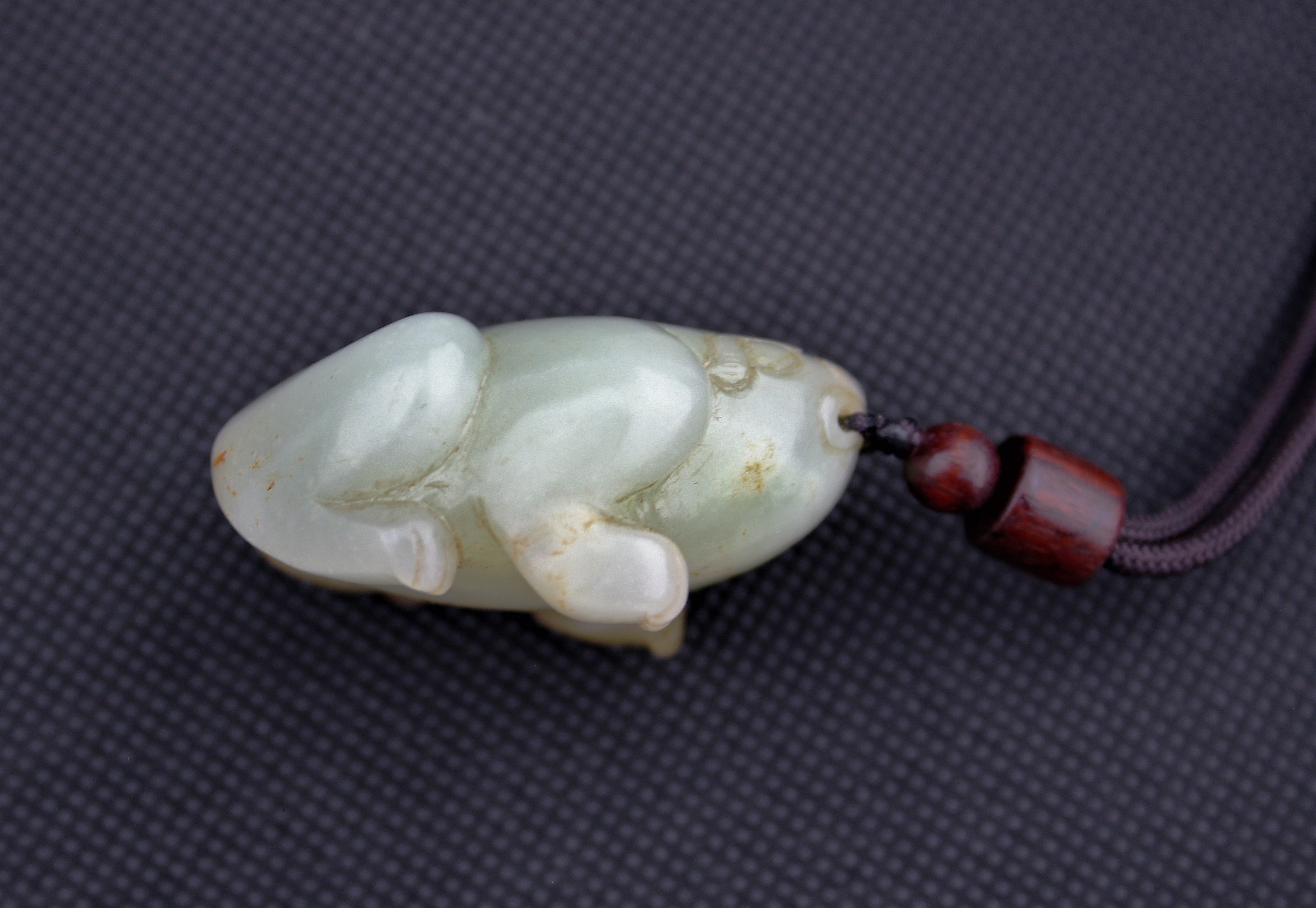 Jade Fortune Toad Pendant