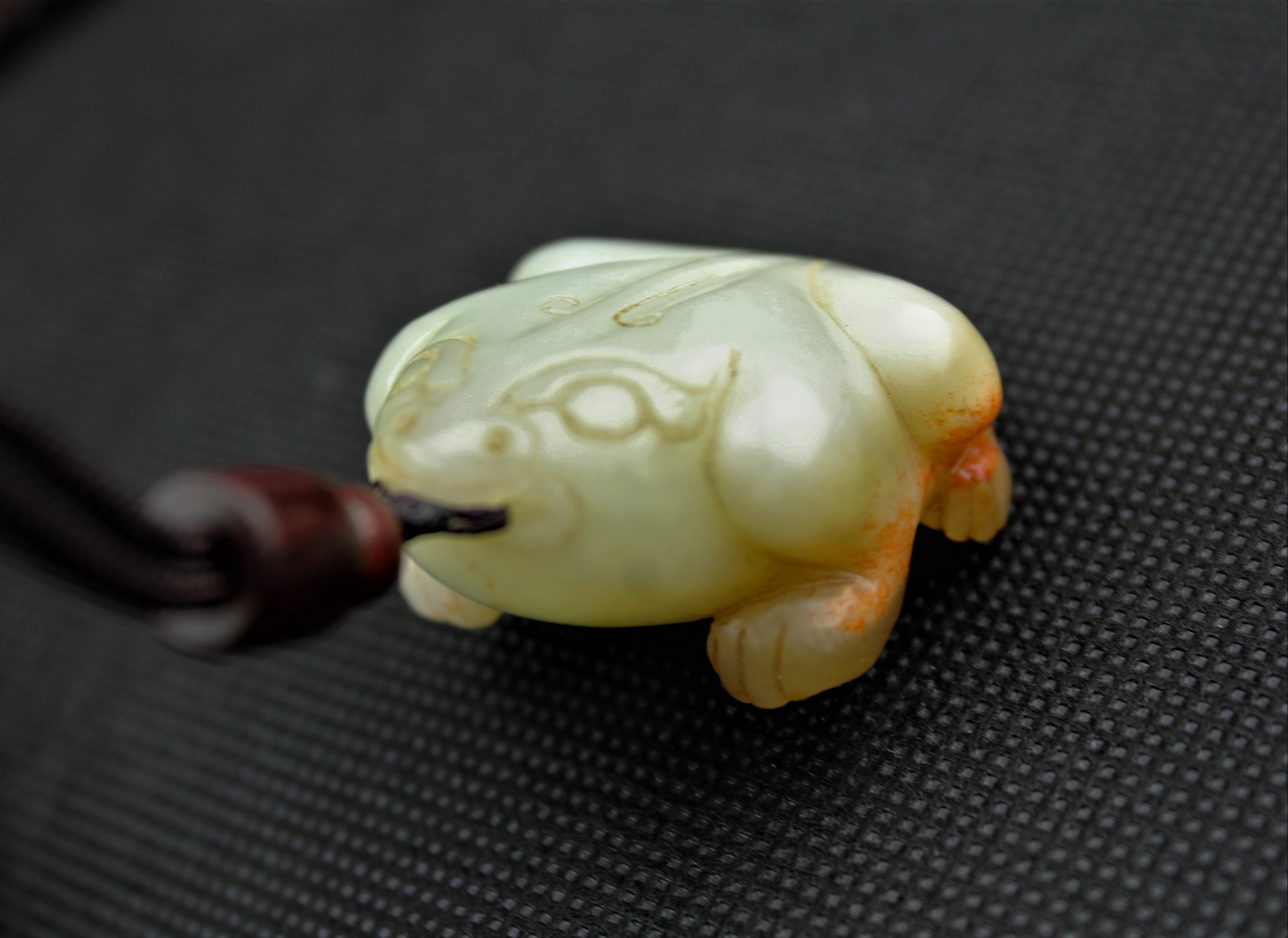 Jade Fortune Toad Pendant