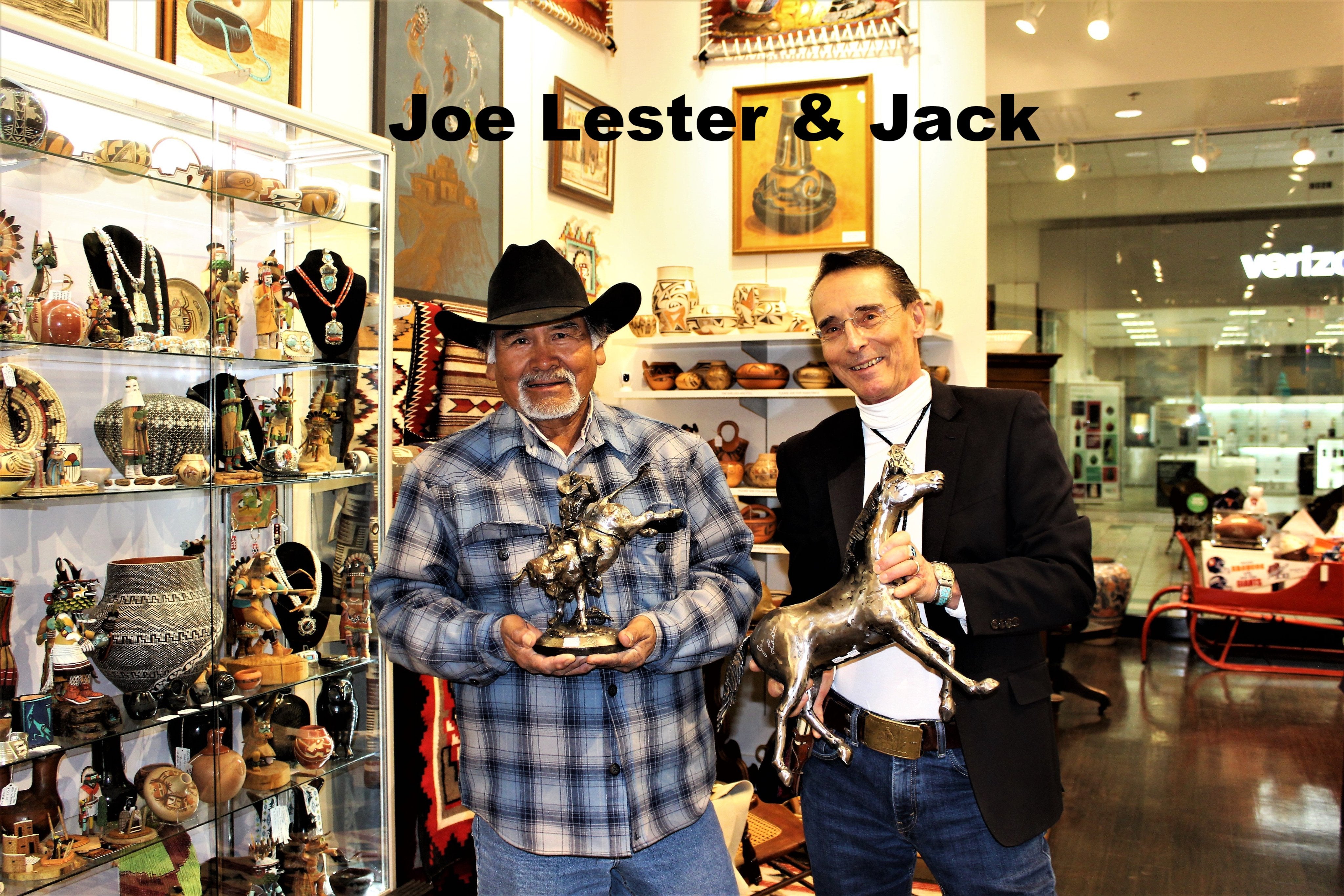 Joe Lester Steel Hogan Sculpture